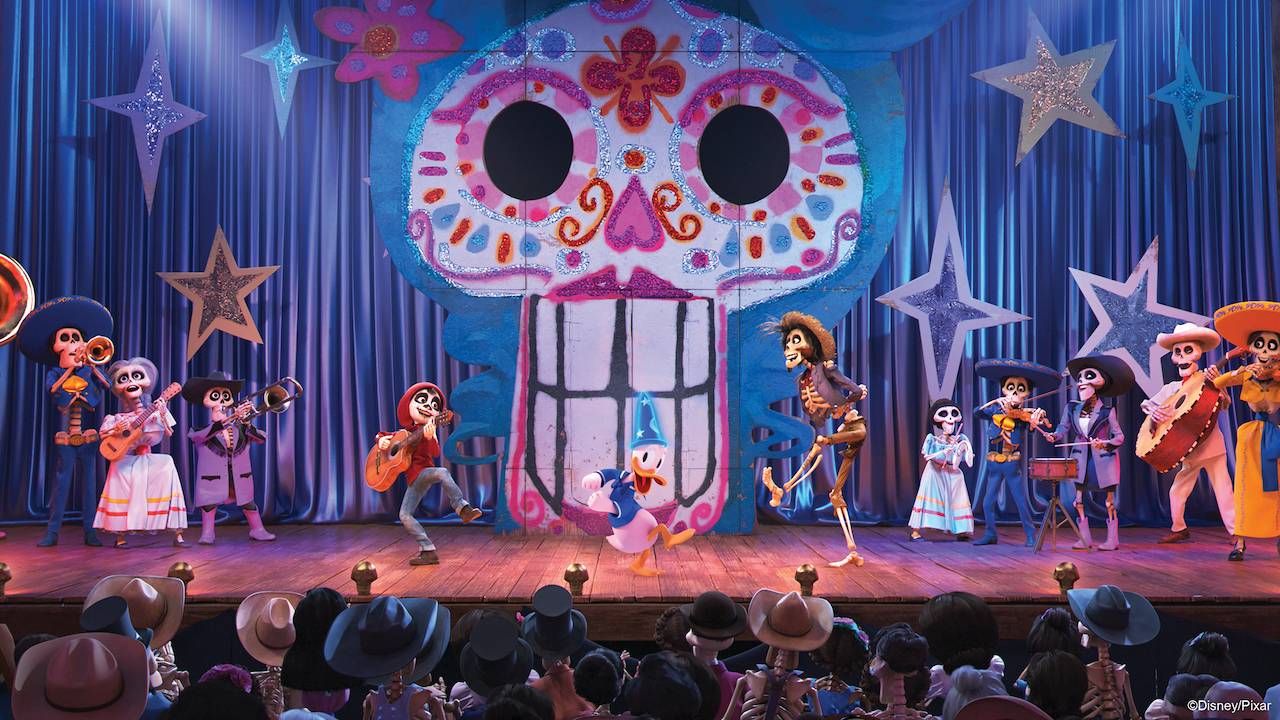 Disney and Pixar's Coco scene at Mickey’s PhilharMagic 