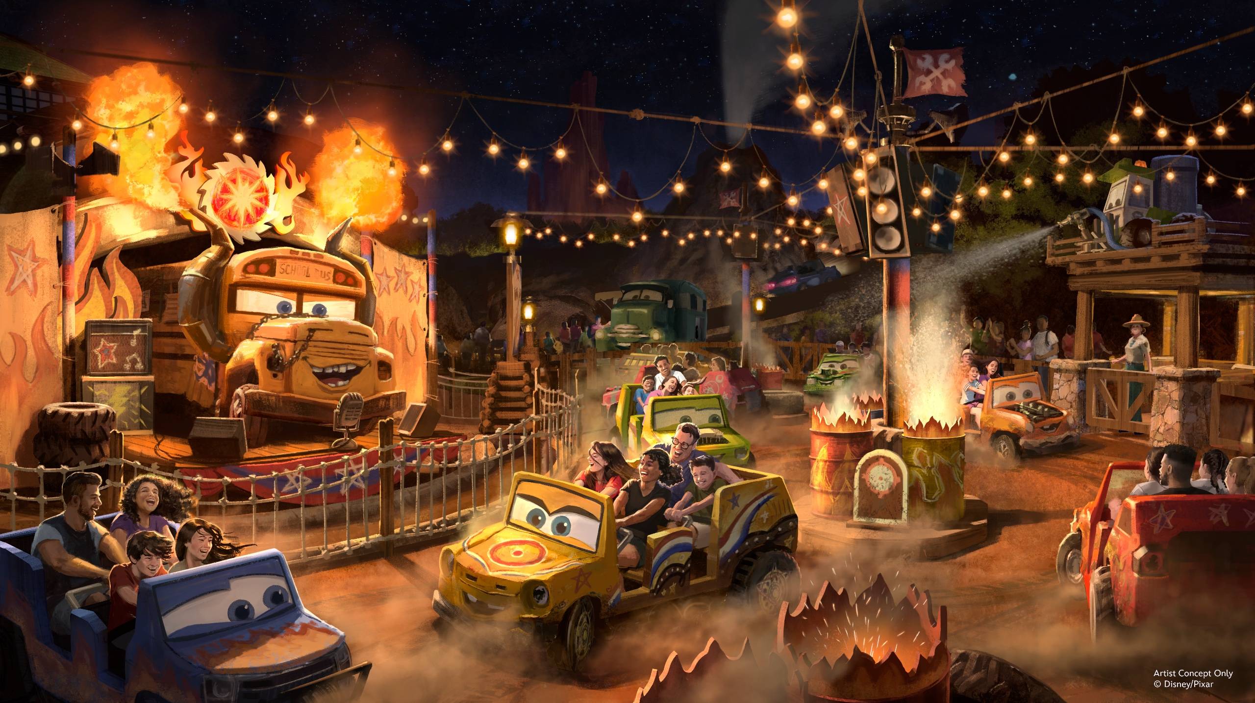 Miss Fritter's Daredevil Spin-Along Concept Art