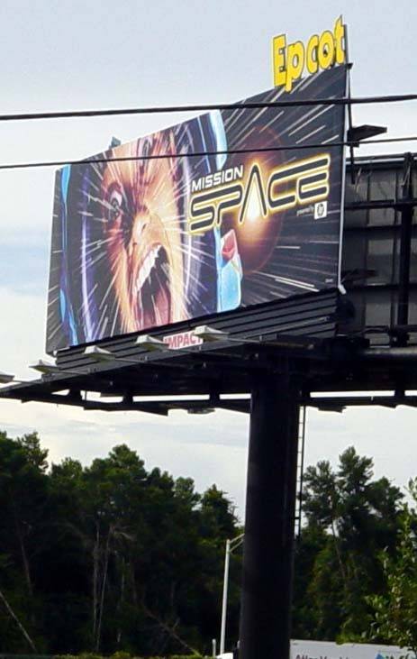 Mission SPACE billboards now appearing