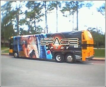 Mission SPACE bus spotted around Orlando