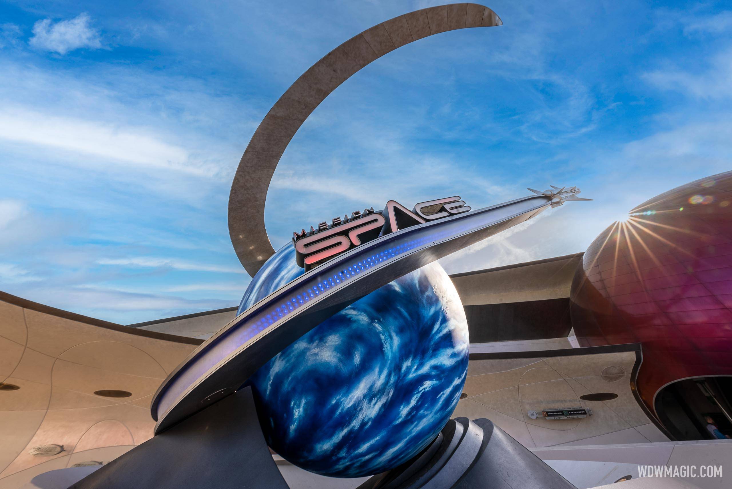 Mission SPACE Planetary Plaza refresh continues at EPCOT