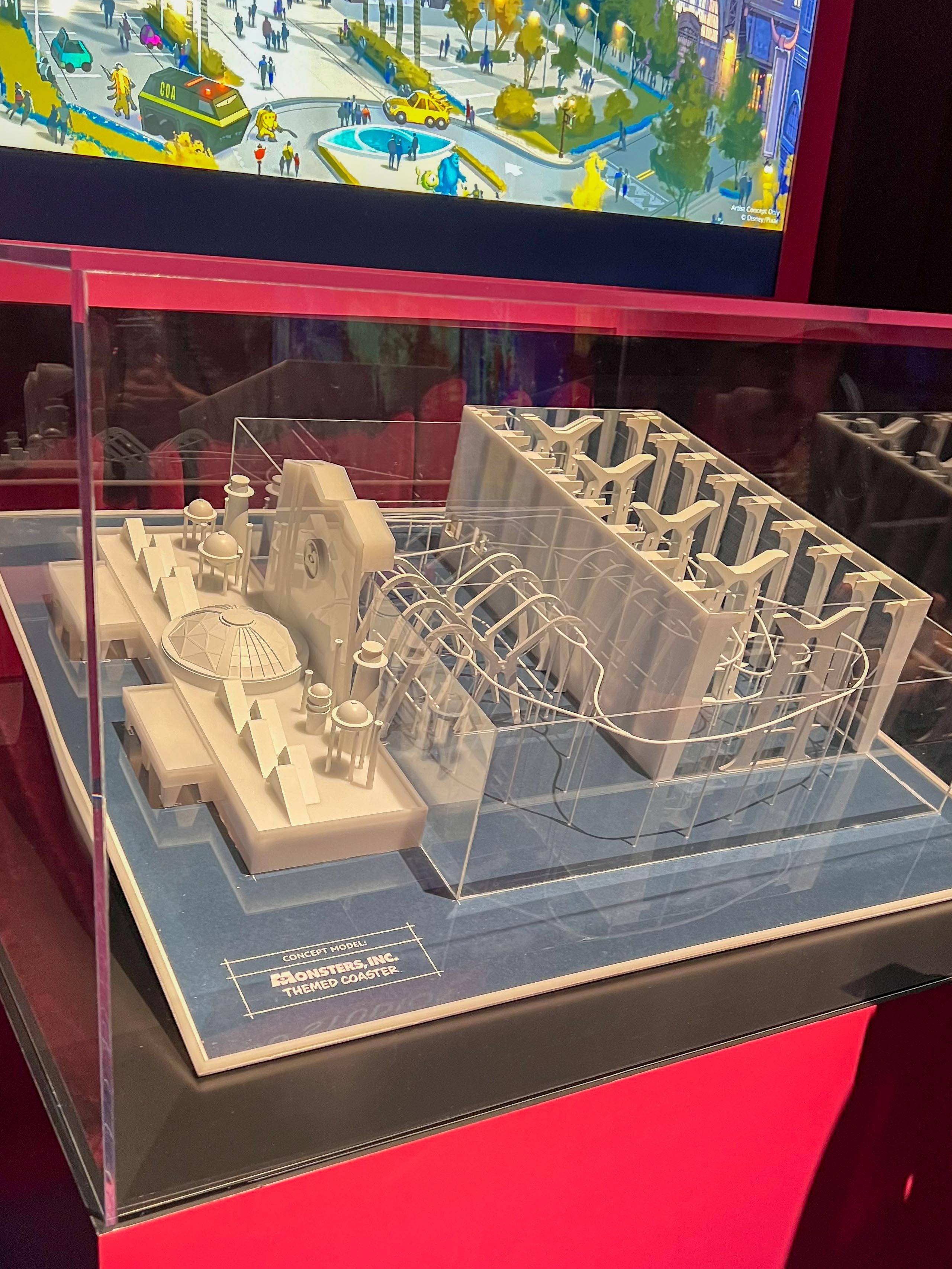 Monsters Inc. Coaster Concept Model Track Layout