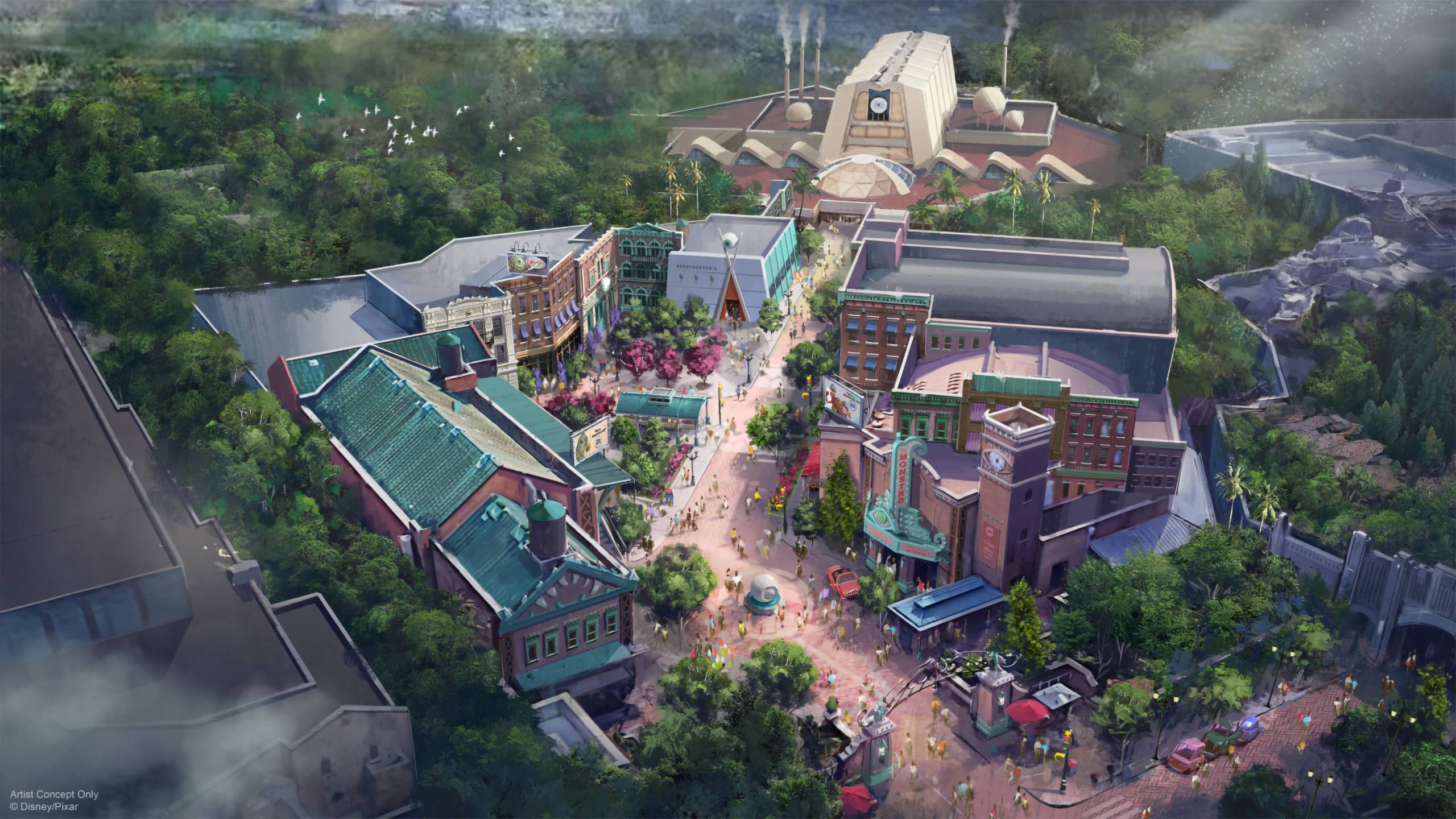 Monsters Inc. Land Concept Art