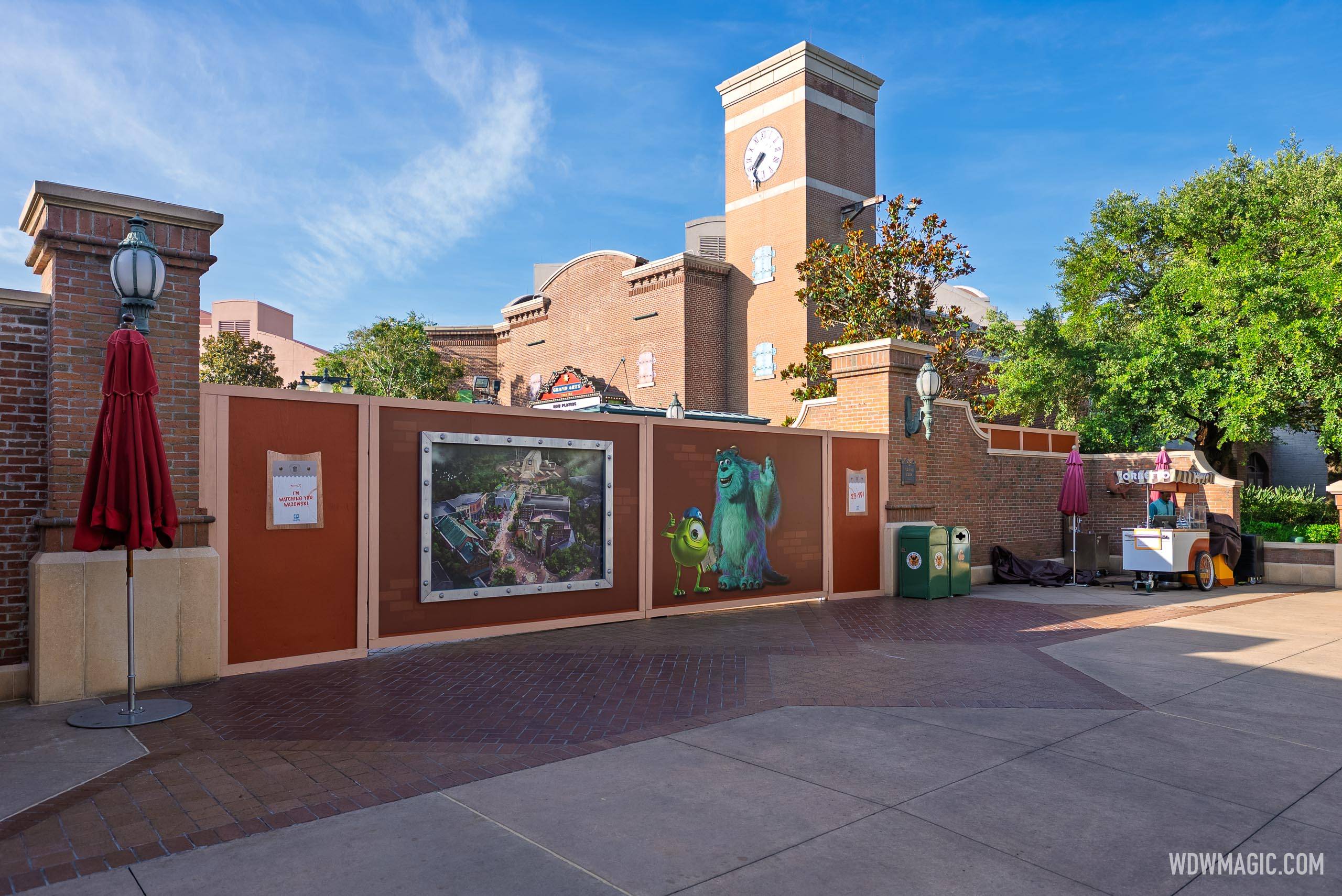 Construction Walls Up at Monsters Inc Land