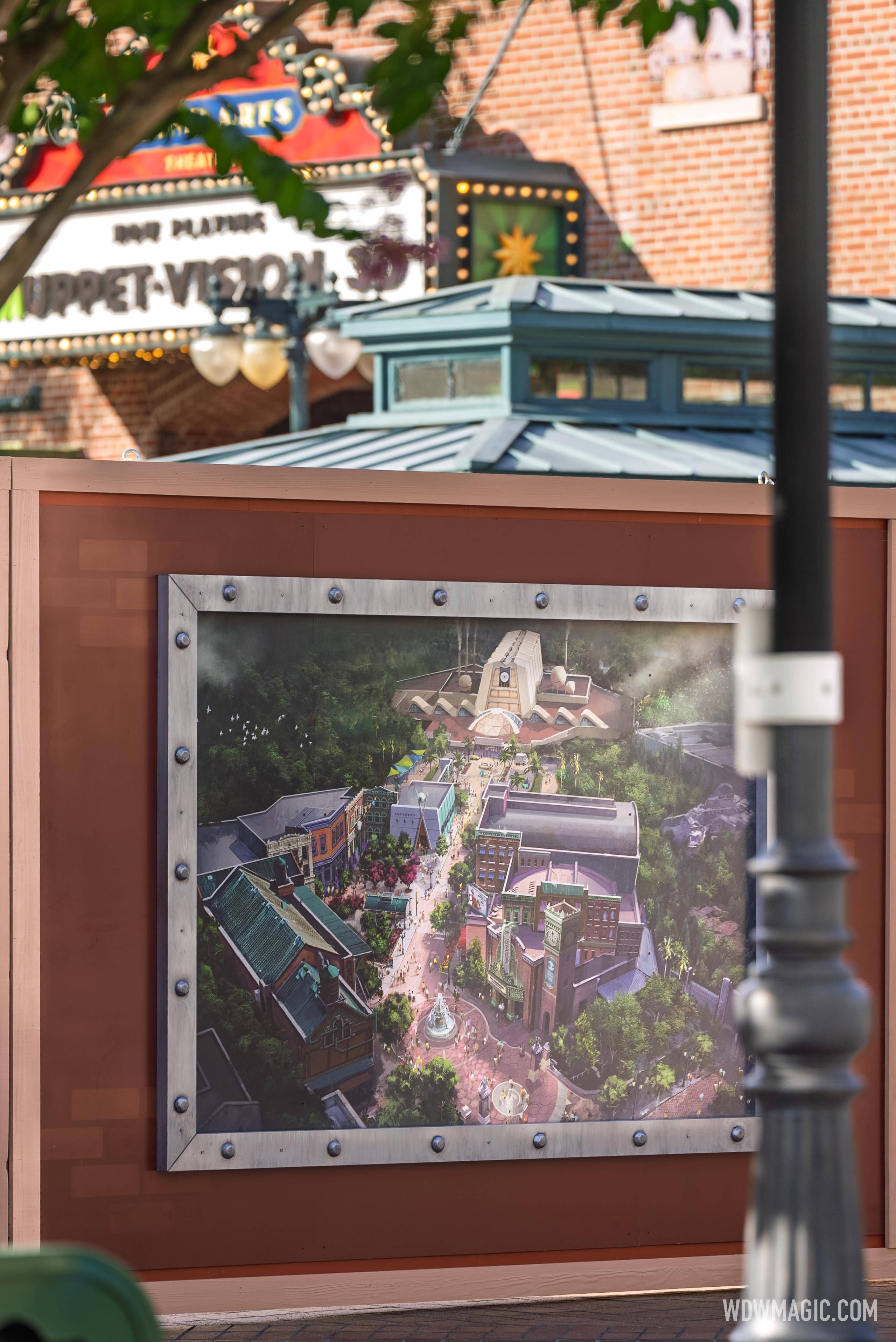 Construction Walls Up at Monsters Inc Land