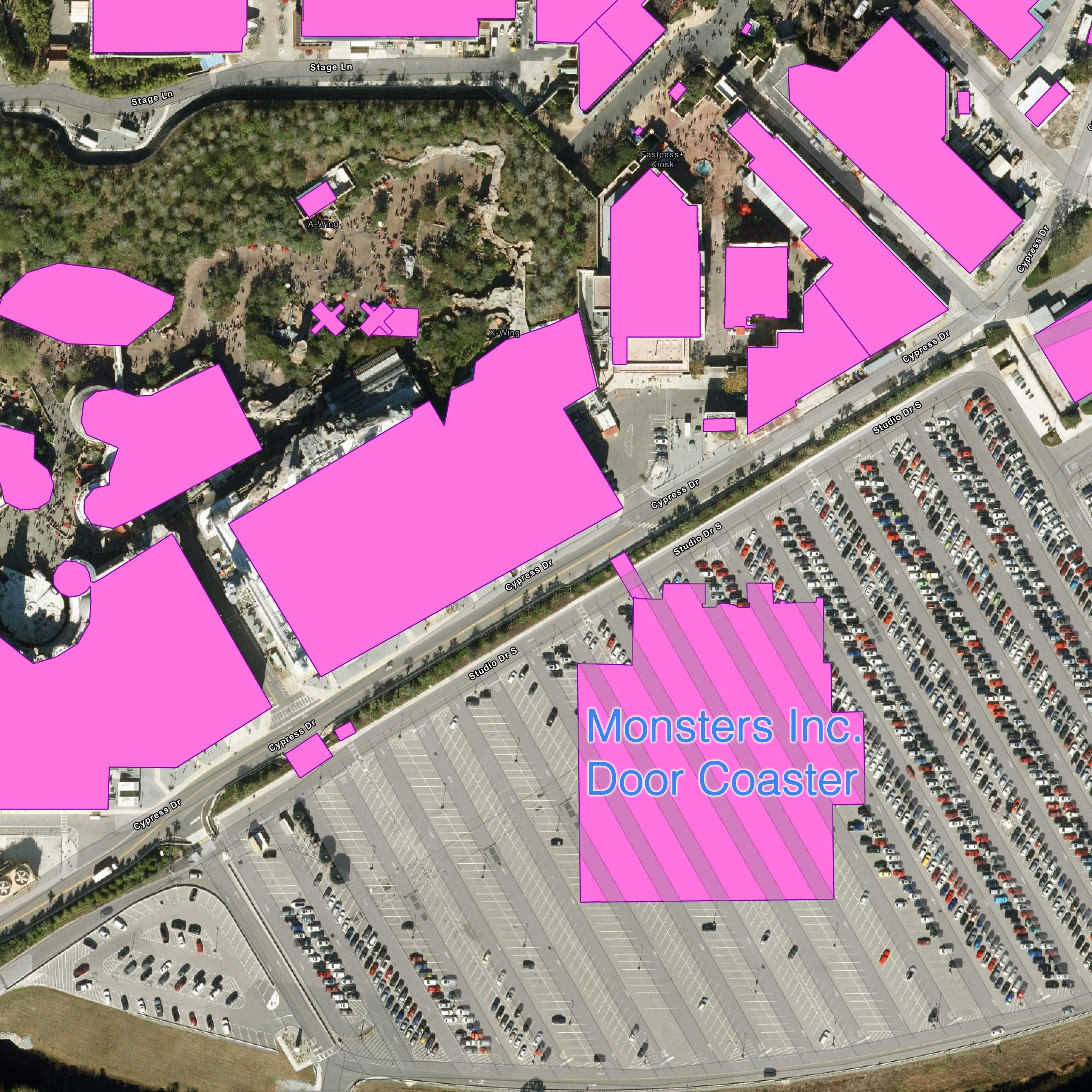 New Map Reveals Massive Size of Monsters, Inc. Door Coaster Building at Disney's Hollywood Studios