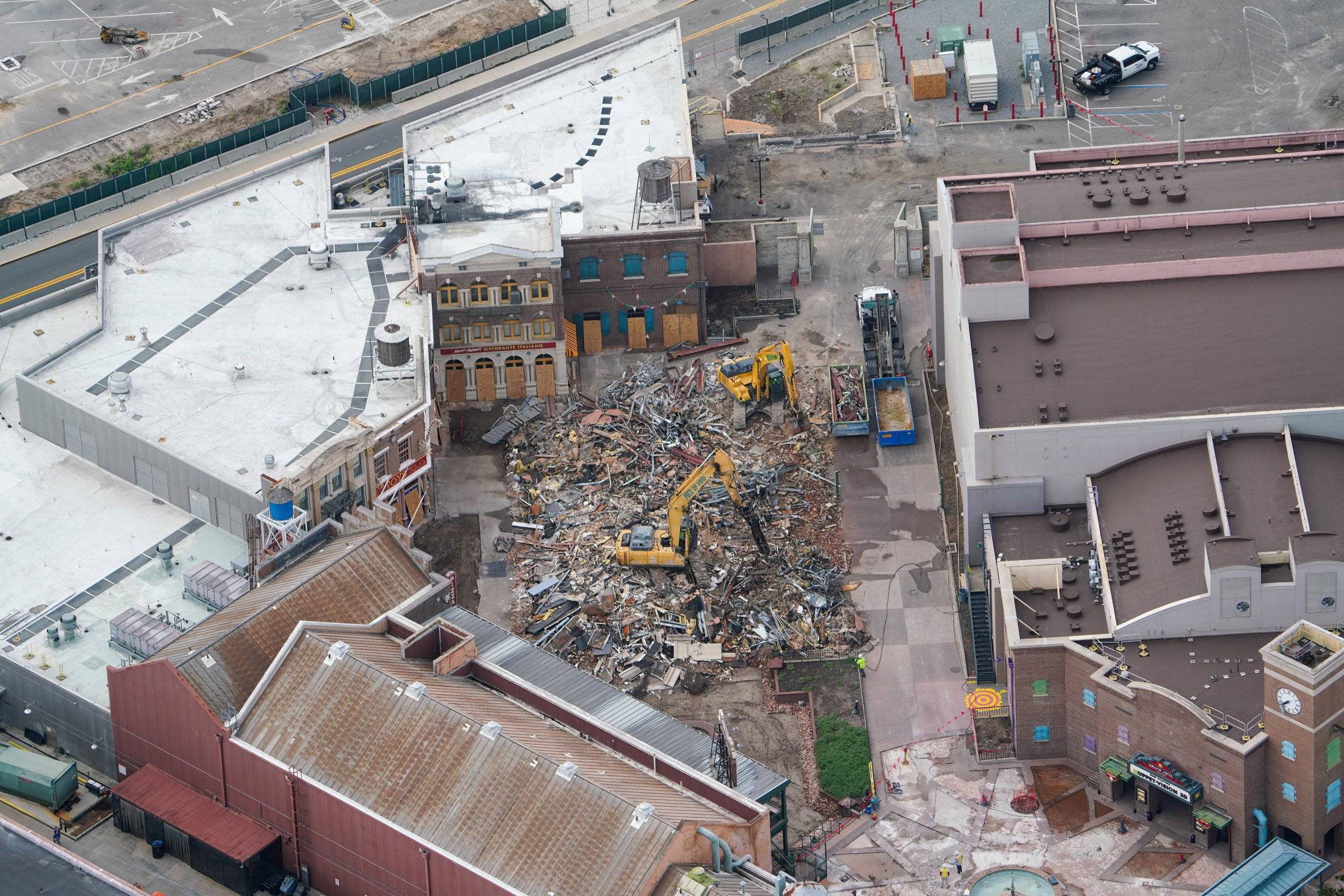 Stage 1 Store Demolished as Monsters, Inc. Land Construction Moves