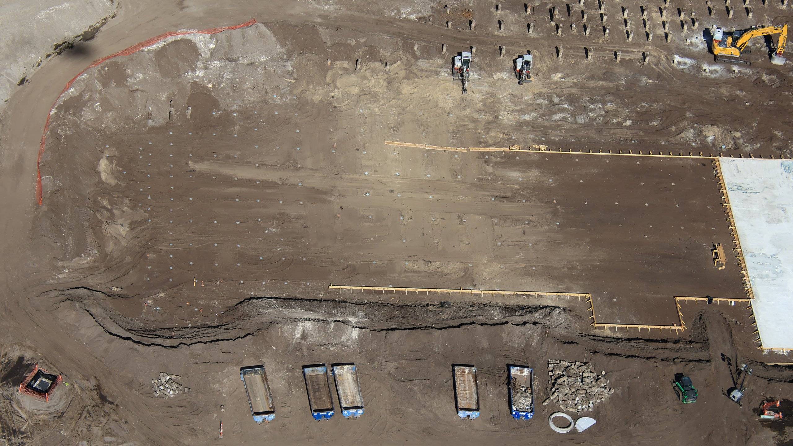 New Aerial Photos Show Foundation Progress on Monsters Inc. Coaster at Disney's Hollywood Studios