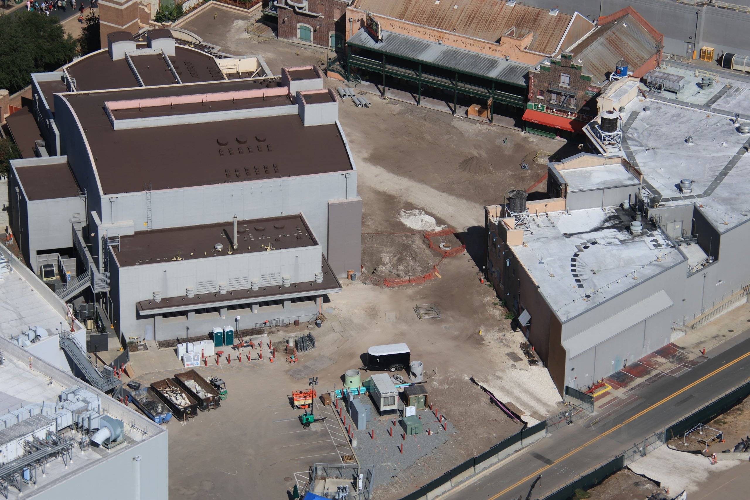 New Aerial Photos Show Foundation Progress on Monsters Inc. Coaster at Disney's Hollywood Studios