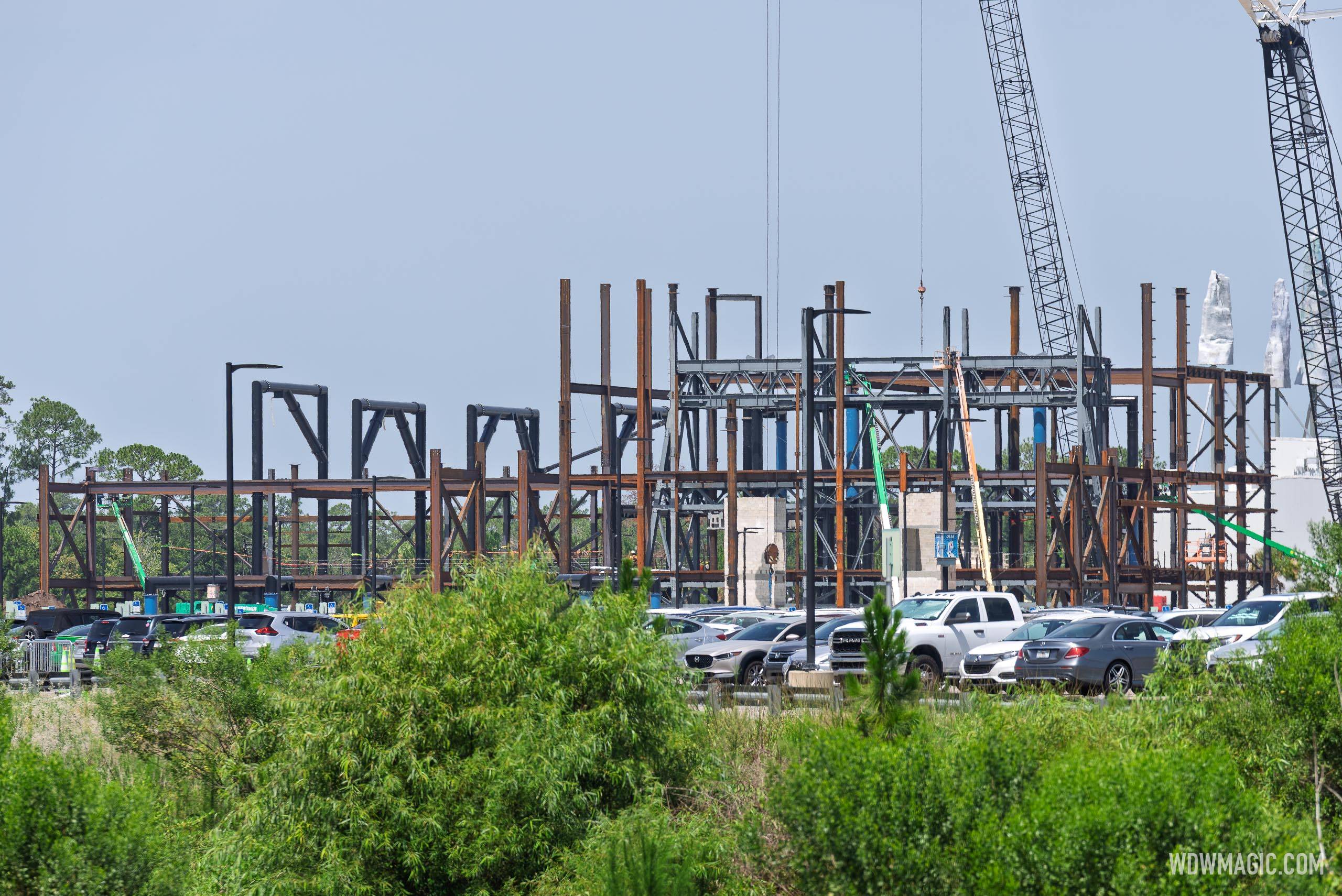 Monsters Inc Coaster construction - July 15 2026