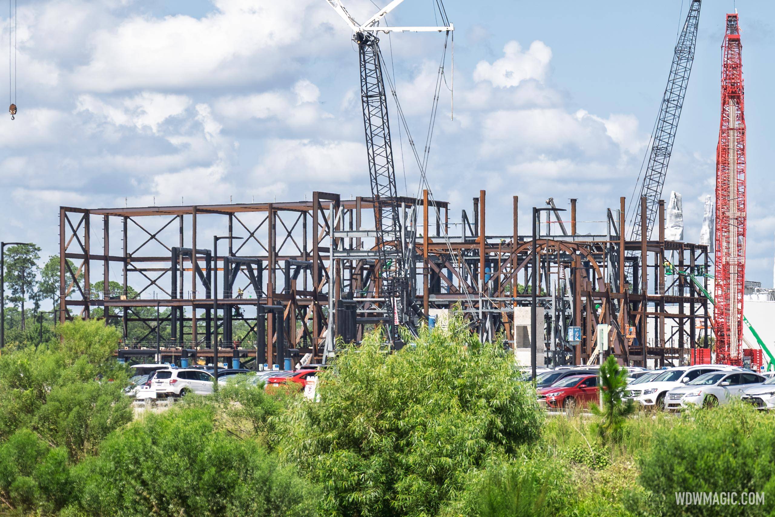 Latest Construction Photos of the Monsters Inc Flying Door Coaster - August 11 2026 - photo 5 of 7