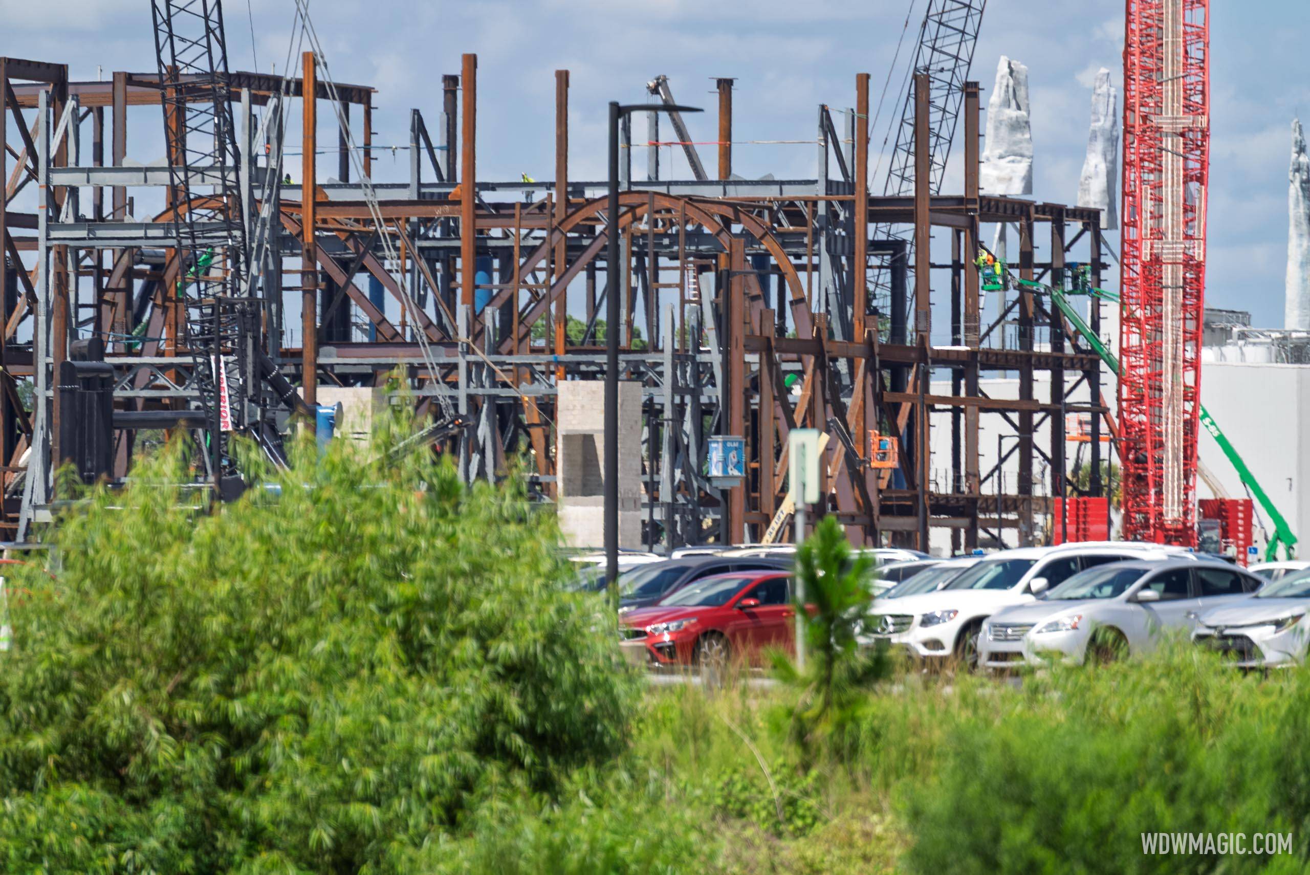 Latest Construction Photos of the Monsters Inc Flying Door Coaster - August 11 2026 - photo 7 of 7