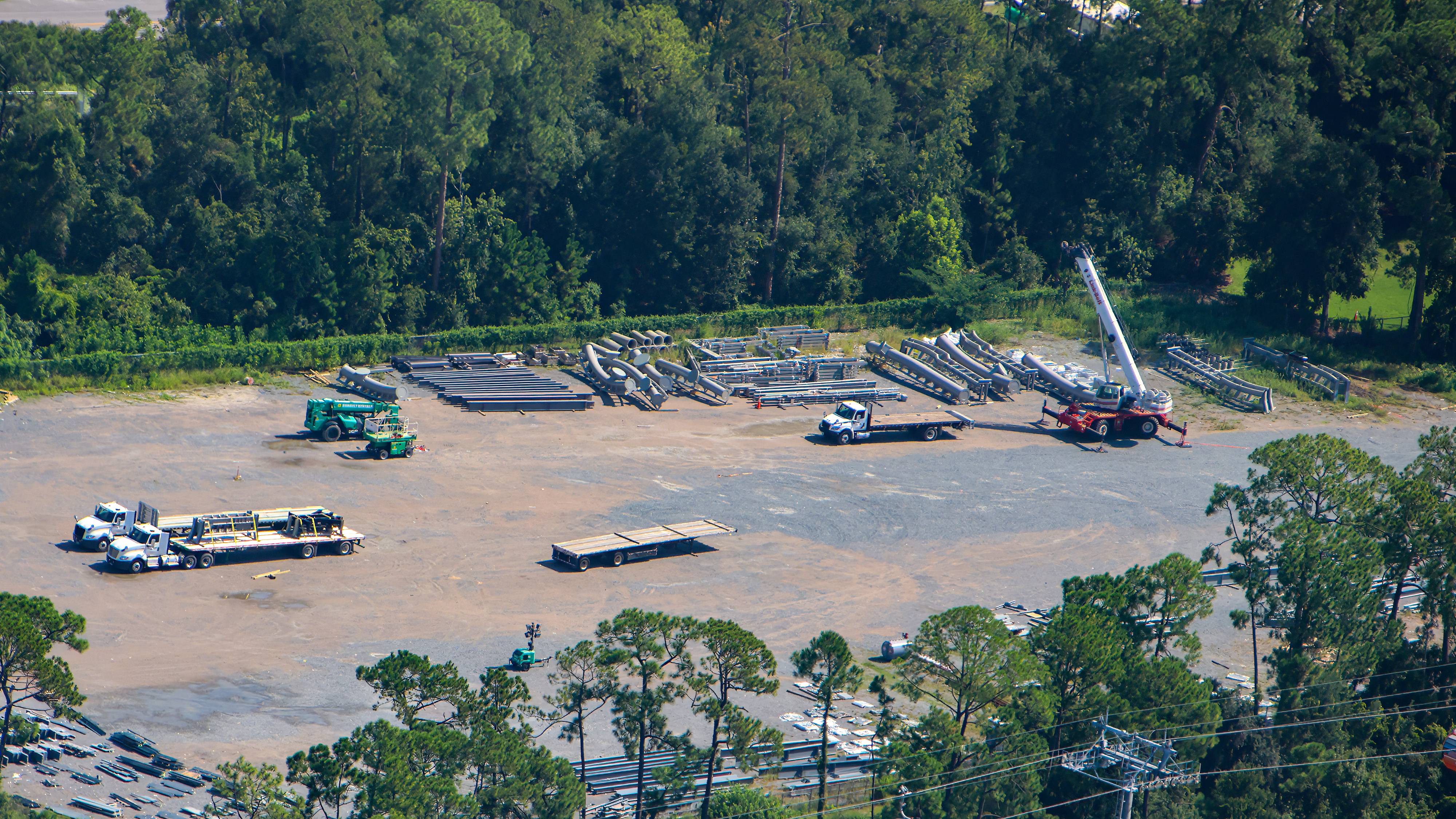 Aerial Views: Monsters Inc Coaster Track and Building Progress - August 15 2026 - photo 16 of 16