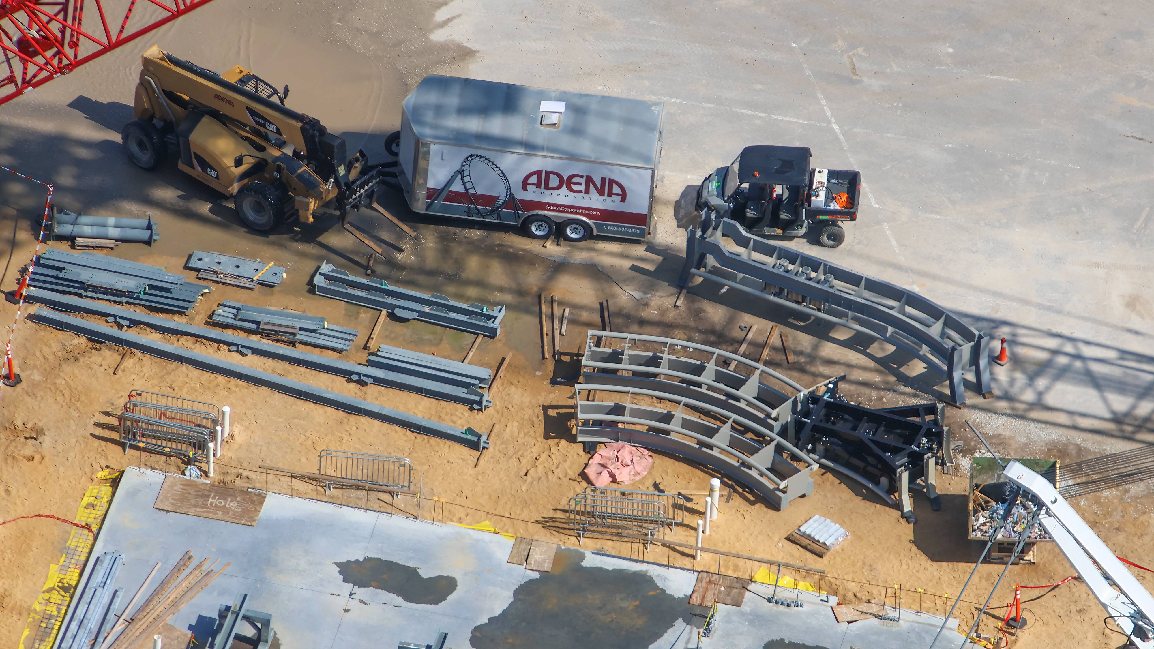Aerial Views: Monsters Inc Coaster Track and Building Progress - August 15 2026 - photo 13 of 16