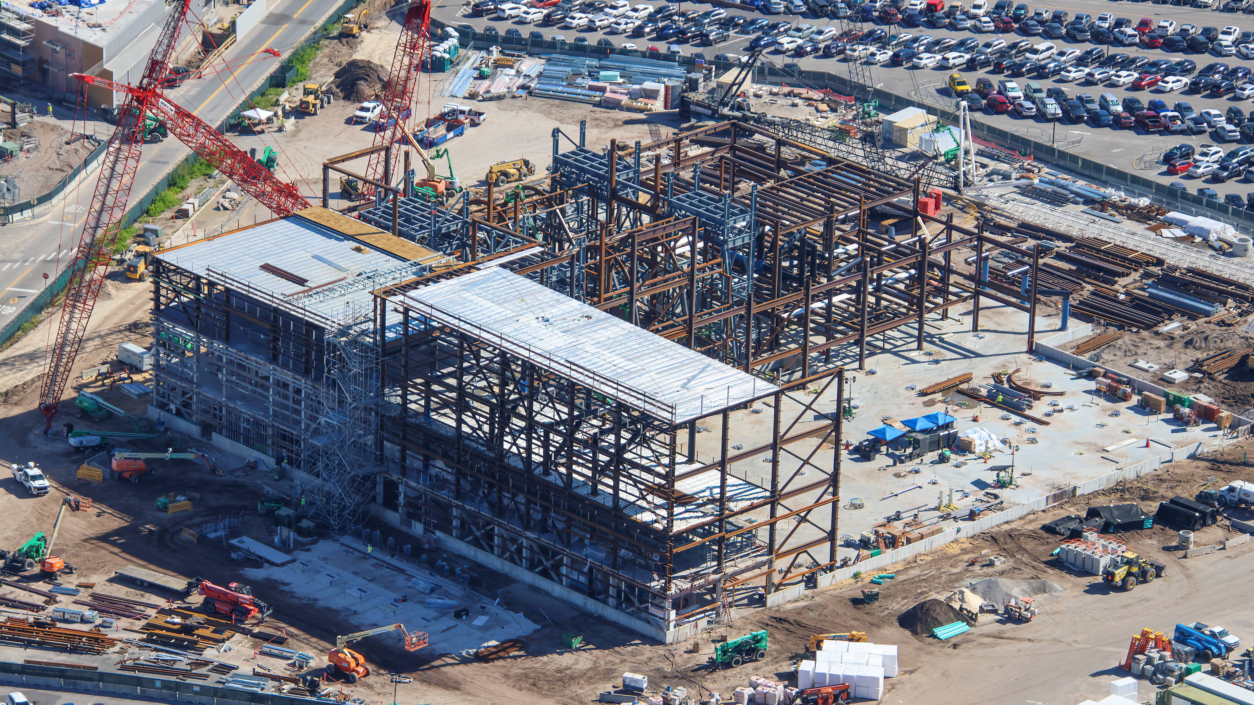 Monsters Inc Door Coaster Construction Update: New Aerial Views - August 19 2026