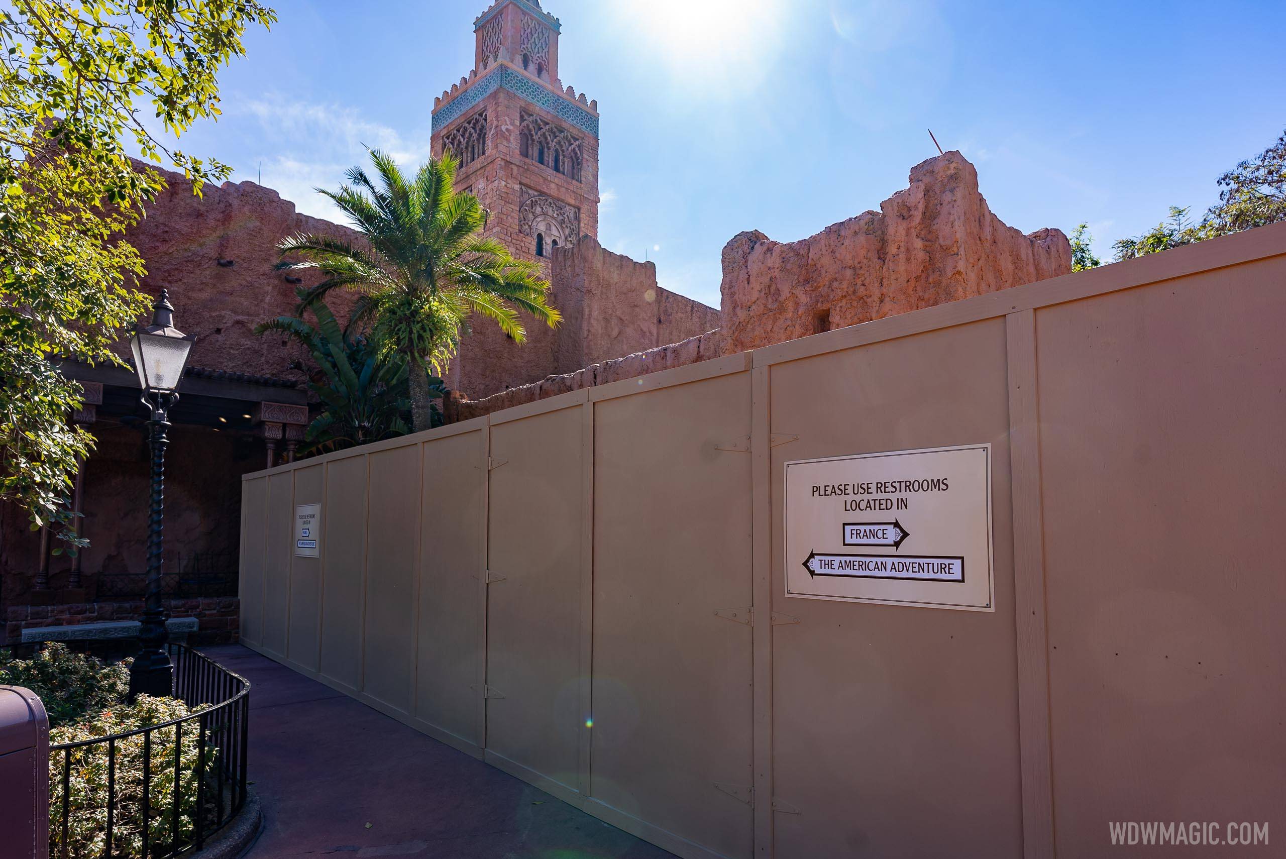Morocco Pavilion restrooms refurbishment - January 18 2021