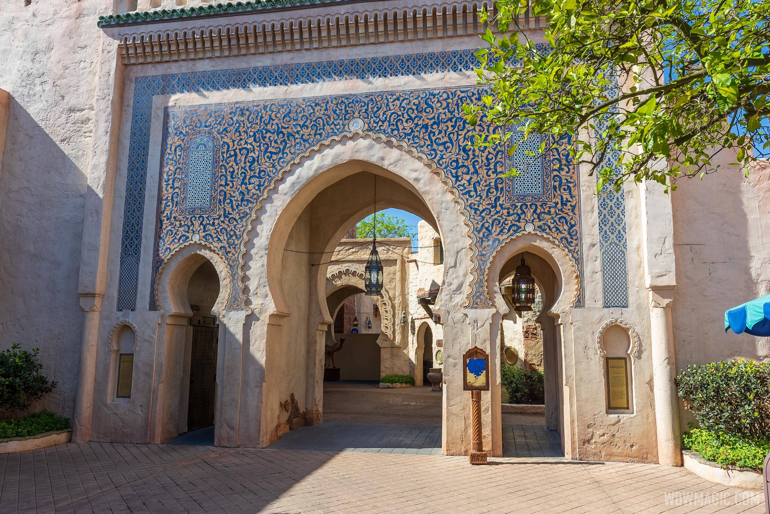 Morocco Pavilion refurbishment walls - April 5 2021