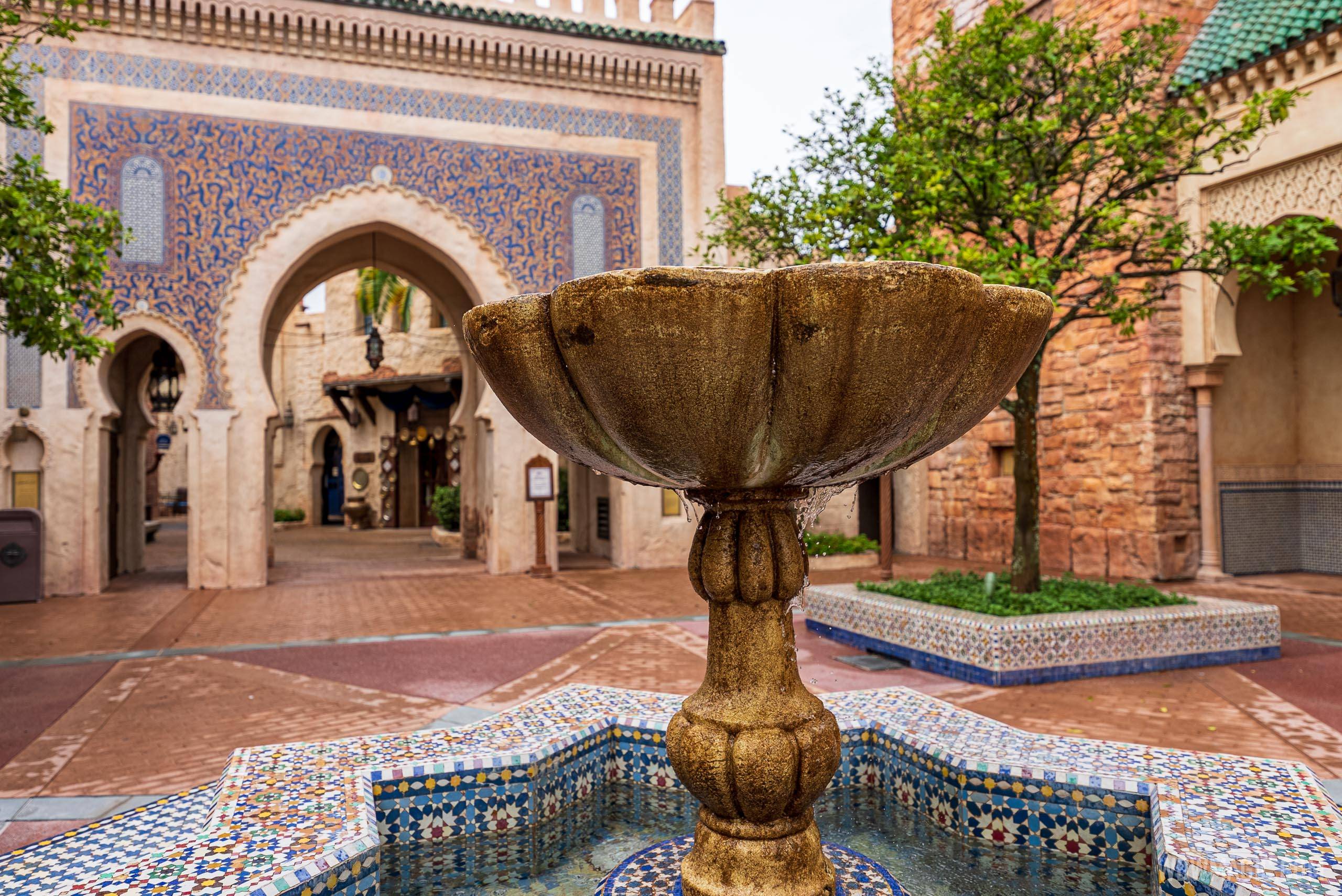 Morocco pavilion central courtyard reopens - July 6 2021