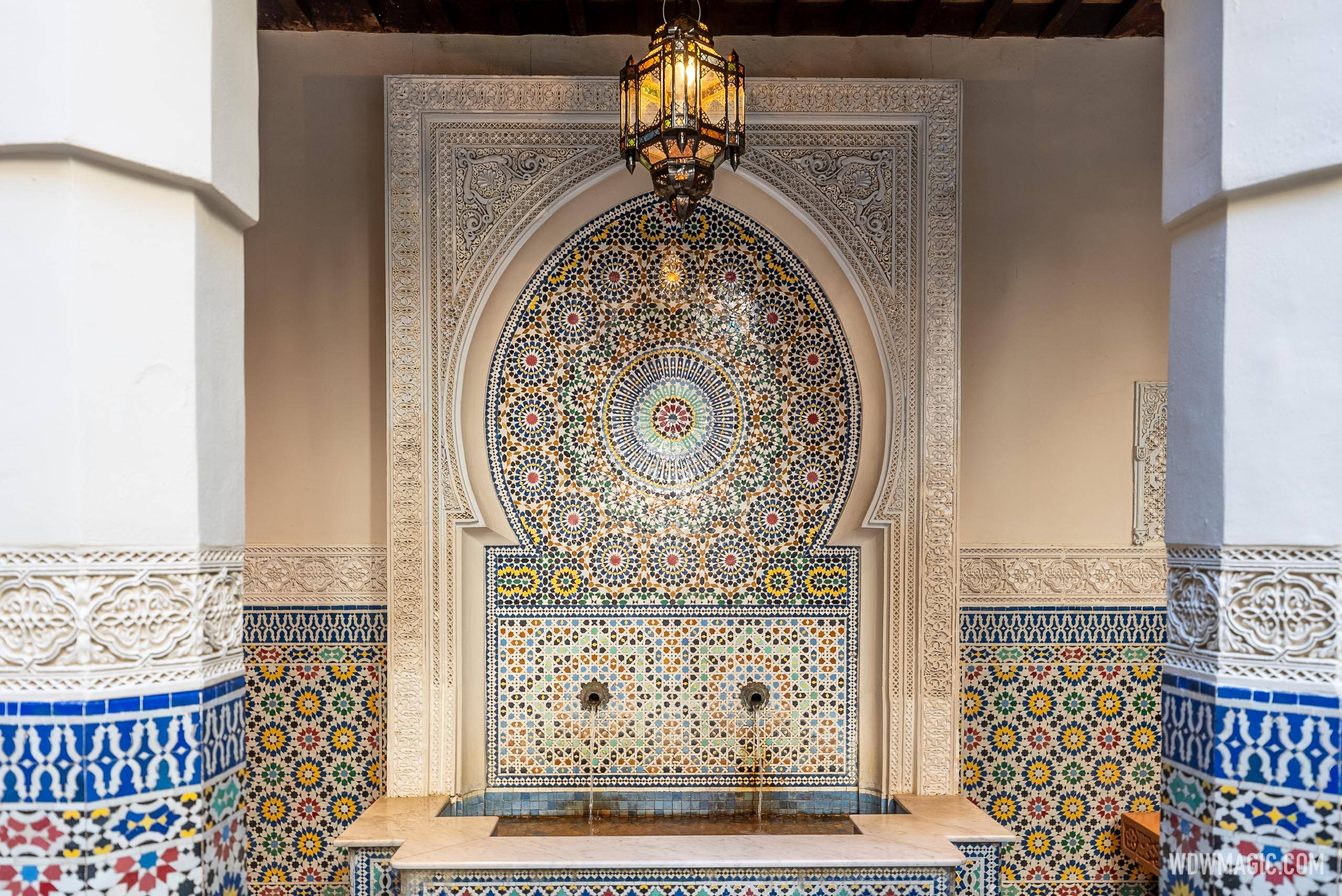 Original tile at the Morocco Pavilion