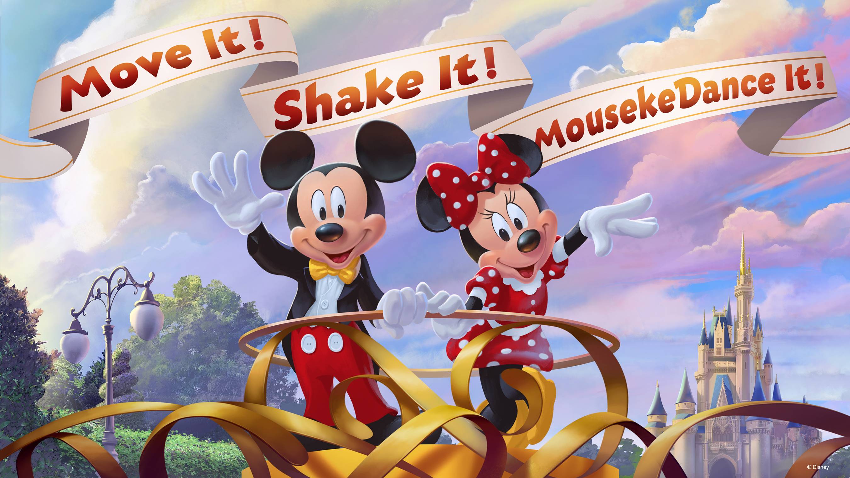 Move It! Shake It! MousekeDance It! Street Party concept art