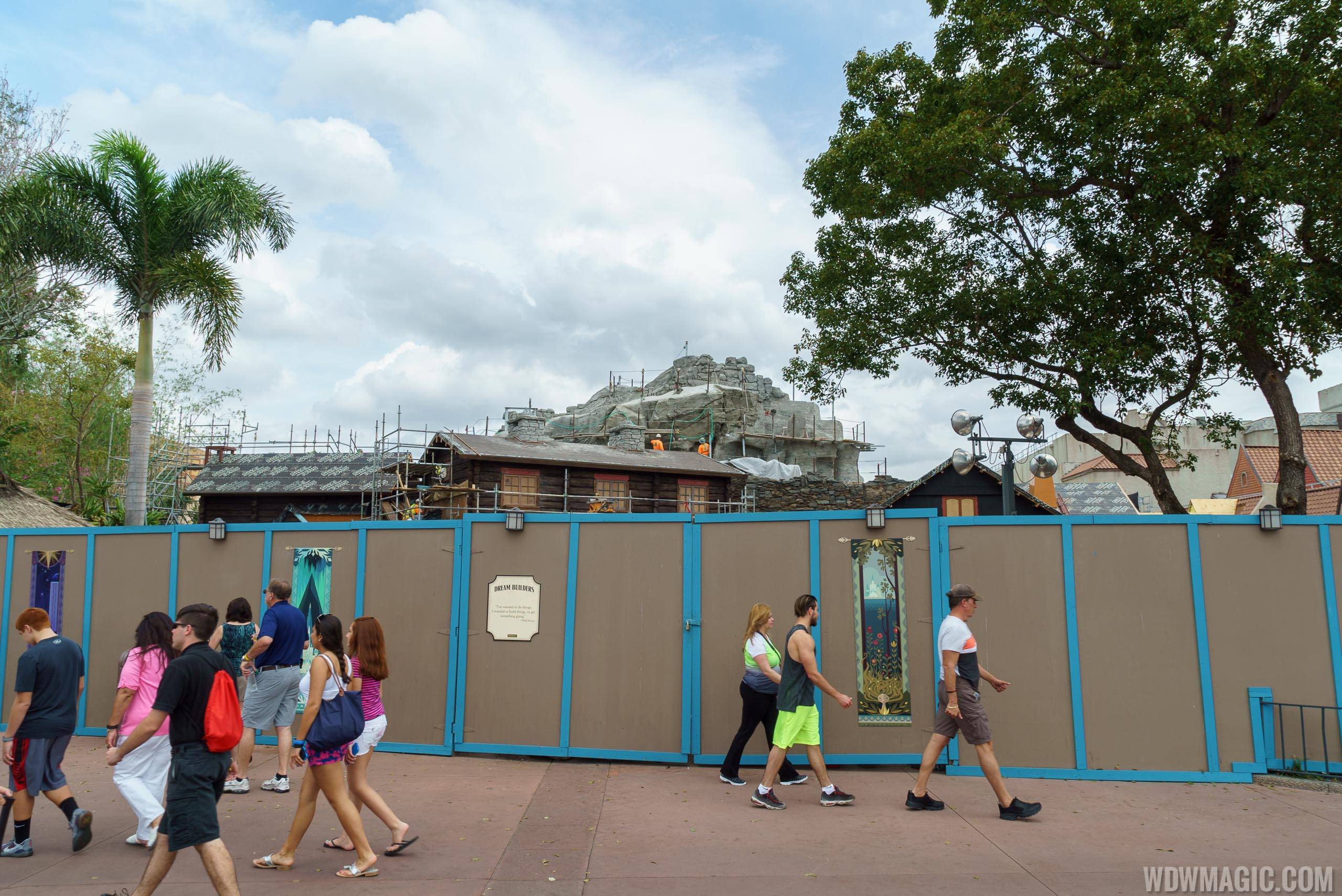 PHOTOS - Royal Sommerhus Frozen meet and greet construction at Epcot's Norway Pavilion