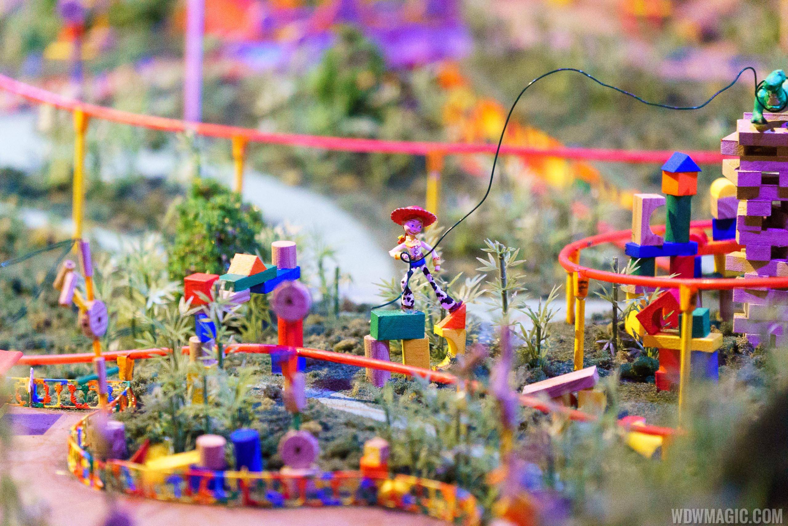 Toy Story Land and Star Wars A Galaxy's Edge models