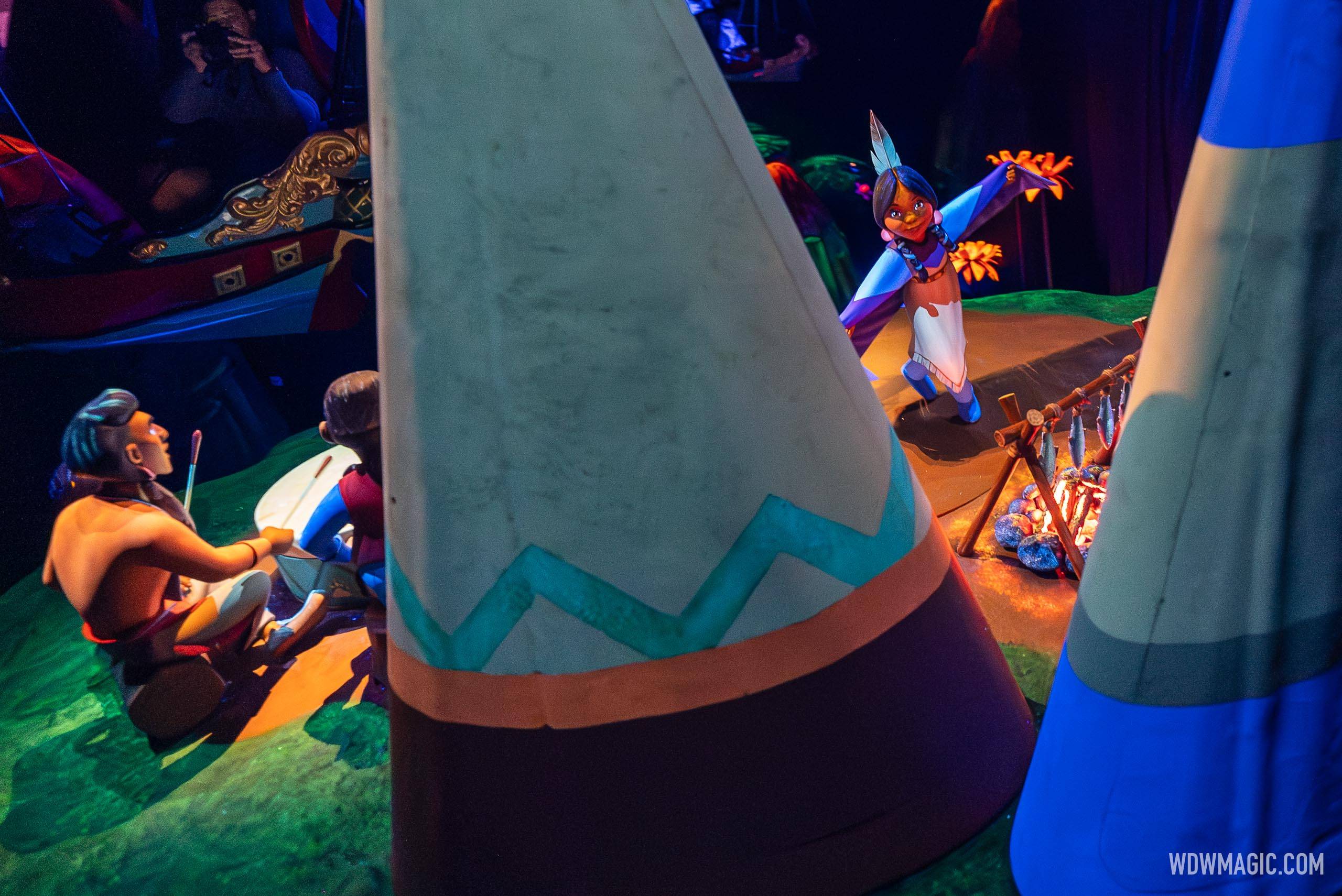 New Never Land Tribe Scene at Peter Pan's Flight