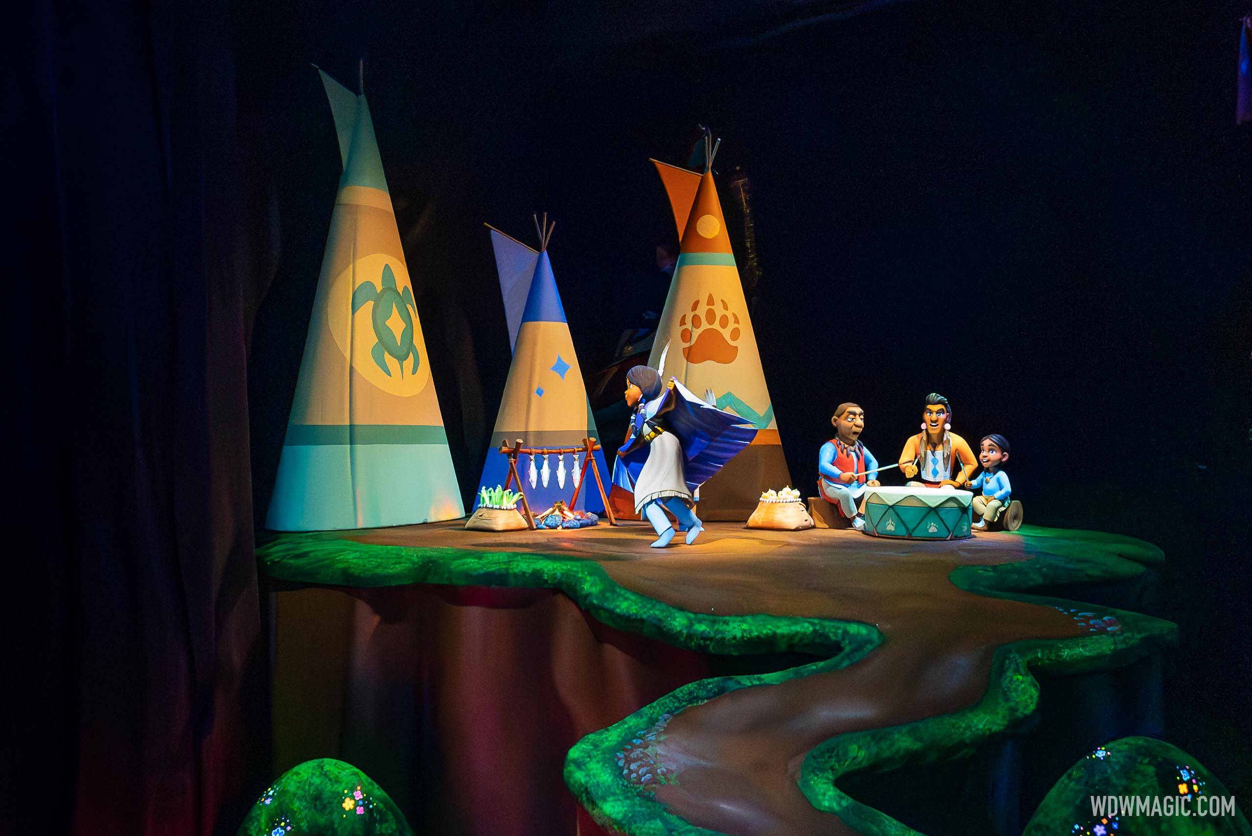 New Never Land Tribe Scene at Peter Pan's Flight