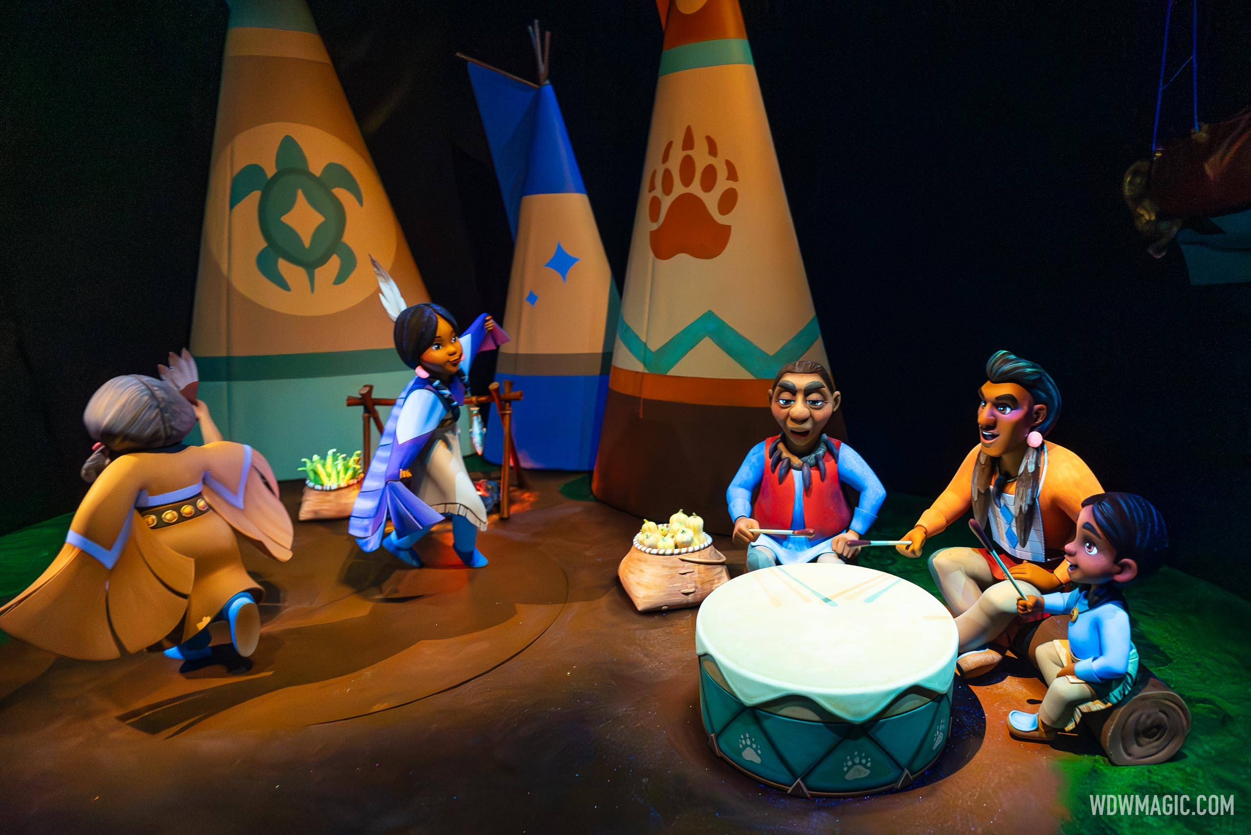 New Never Land Tribe Scene at Peter Pan's Flight