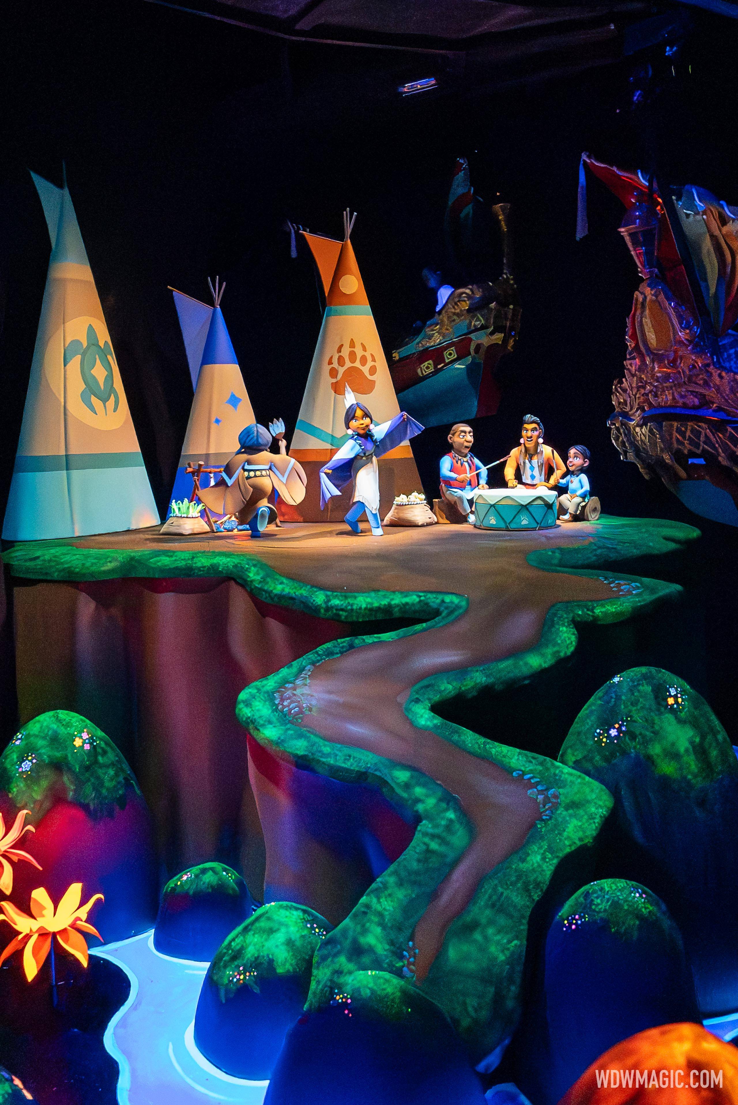 New Never Land Tribe Scene at Peter Pan's Flight