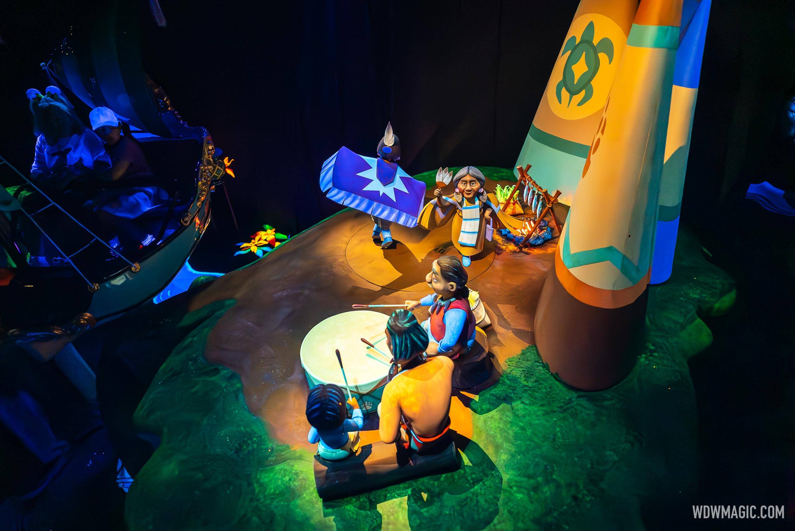 New Never Land Tribe Scene at Peter Pan's Flight