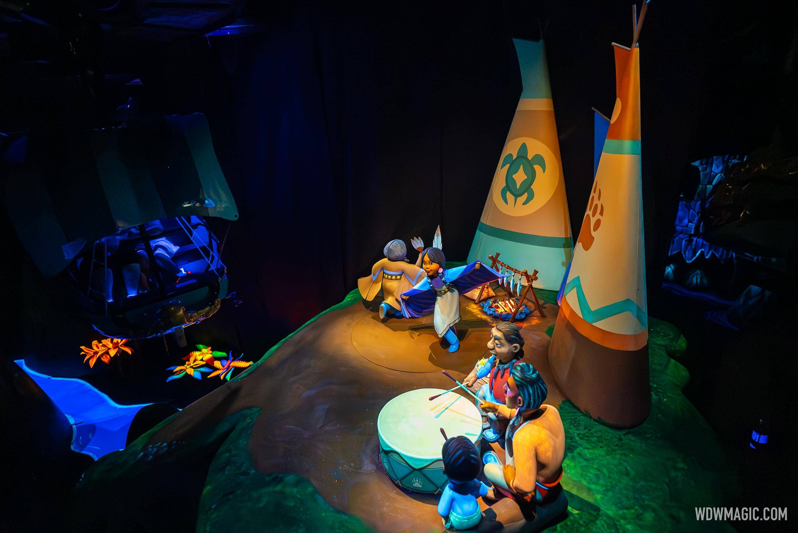 New Never Land Tribe Scene at Peter Pan's Flight