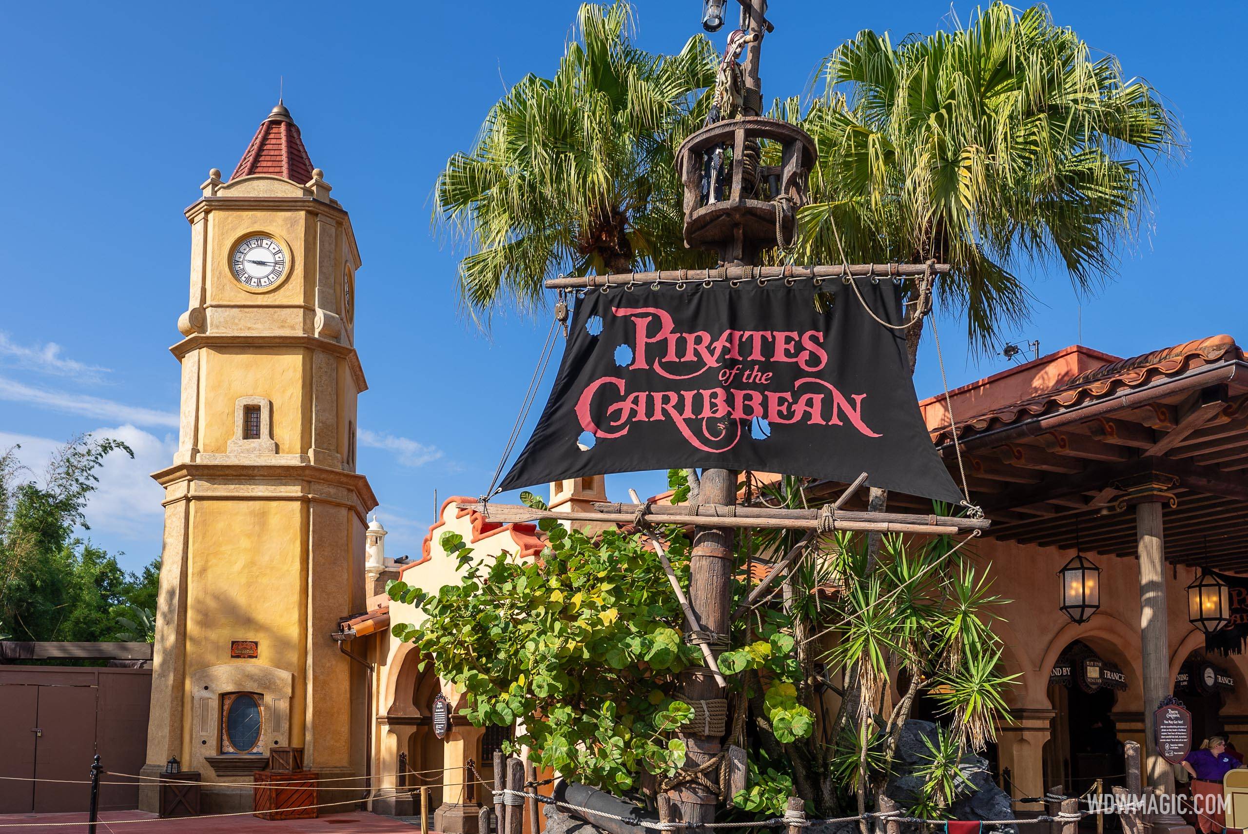 Torre del Cielo Tower at Pirates of the Caribbean Refurbishment Completed August 16 2024