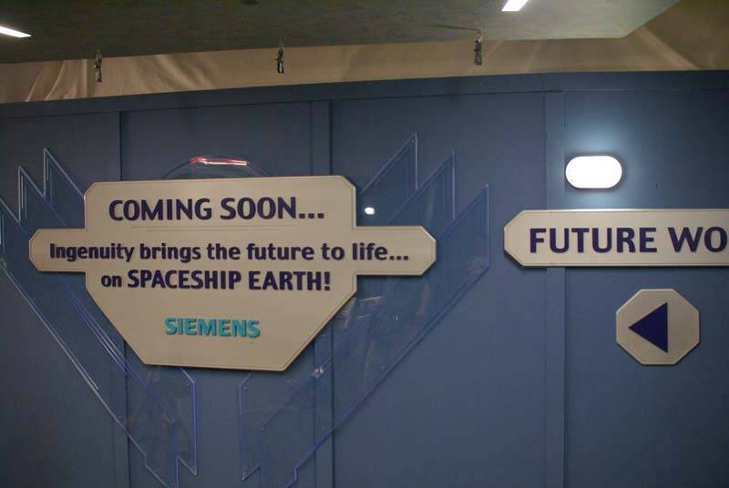 Spaceship Earth post-show progress