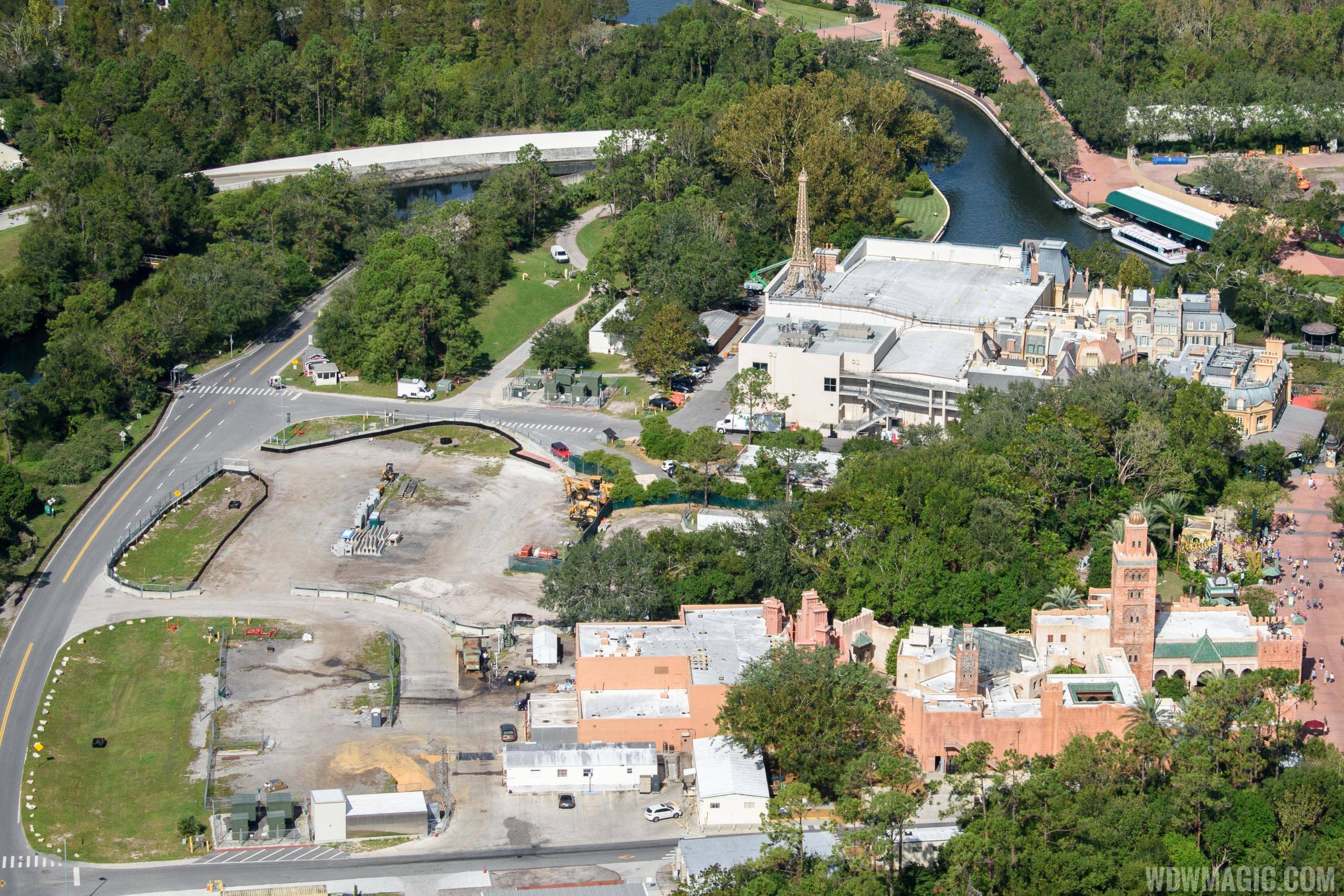 Ratatouille construction site from the air
