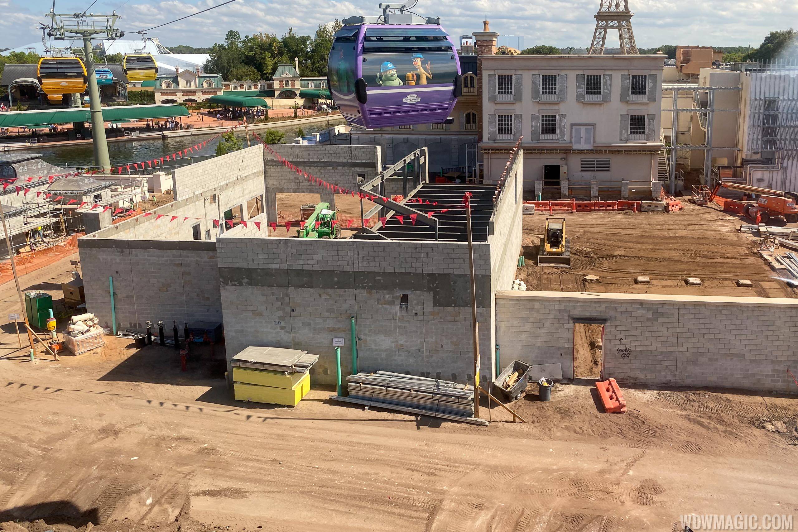 Remy's Ratatouille Adventure construction - September 2019