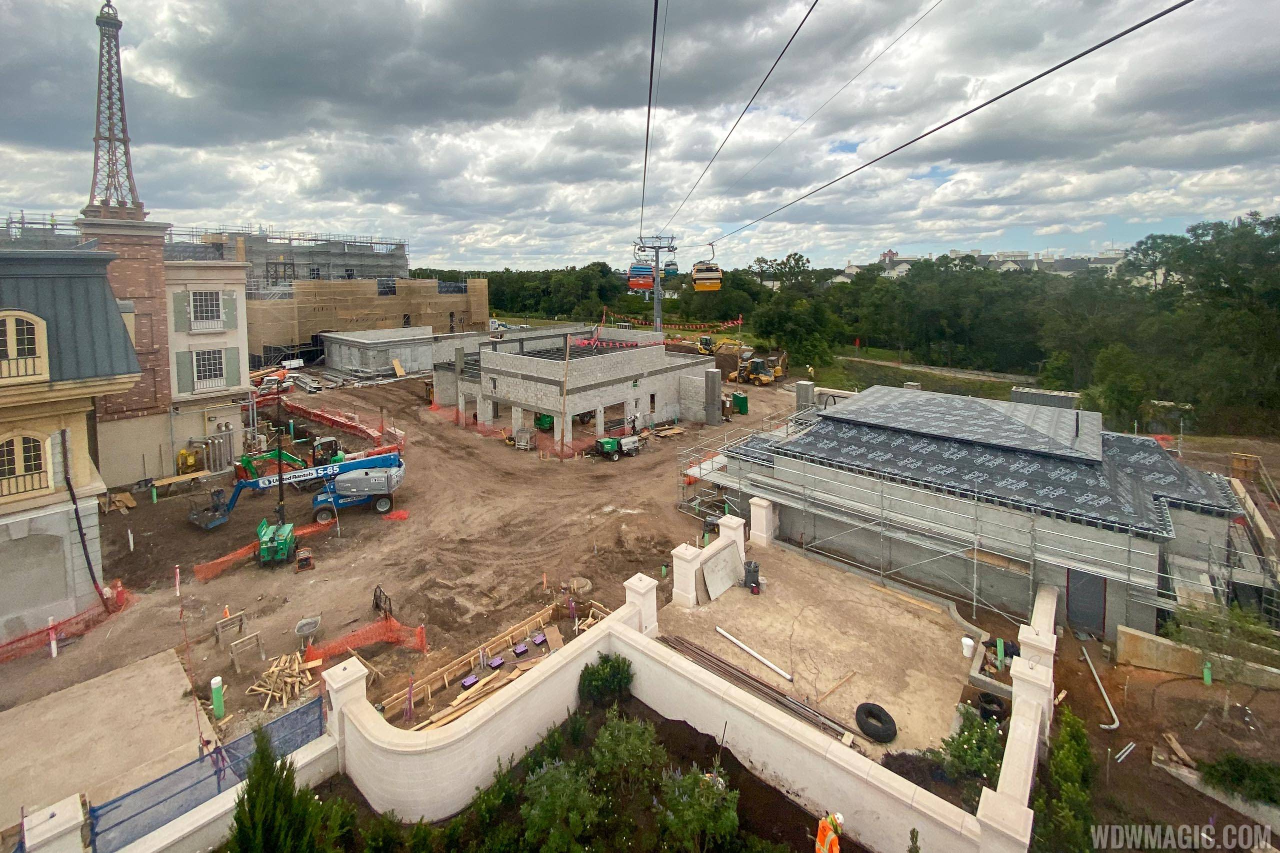 PHOTOS - Latest look at Remy's Ratatouille construction in Epcot's France Pavilion