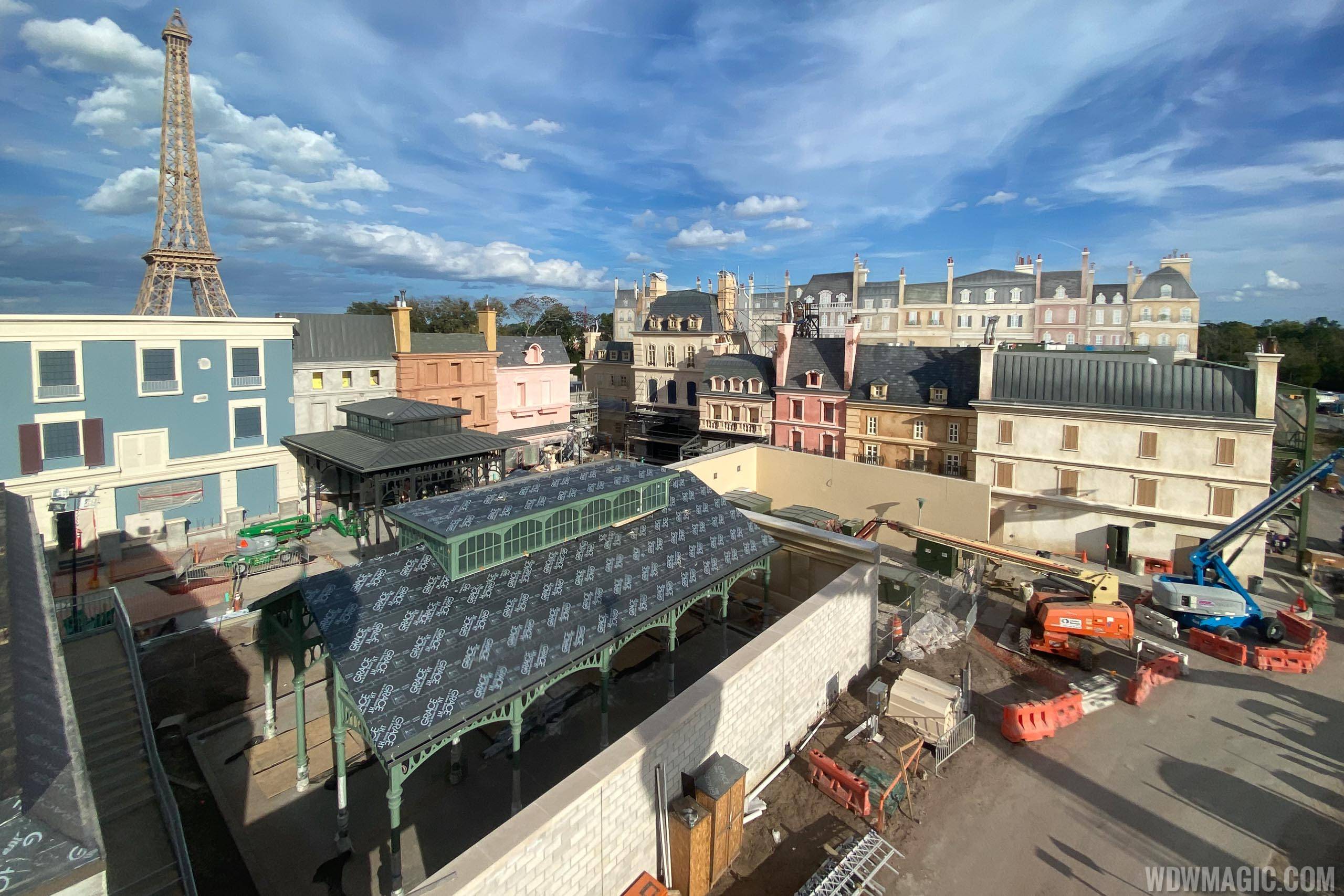 PHOTOS - Work is moving quickly at Remy's Ratatouille Adventure in Epcot's France pavilion