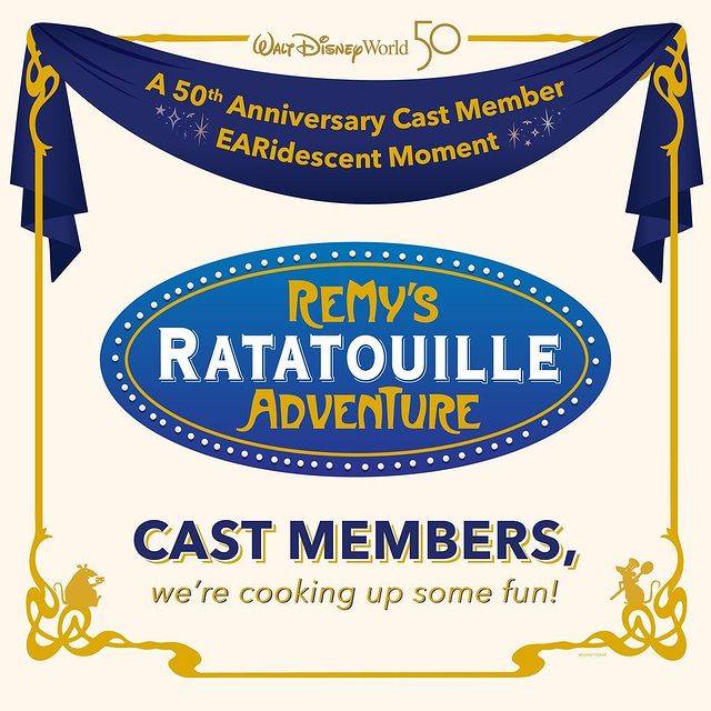 Cast preview notice for Remy's ratatouille Adventure