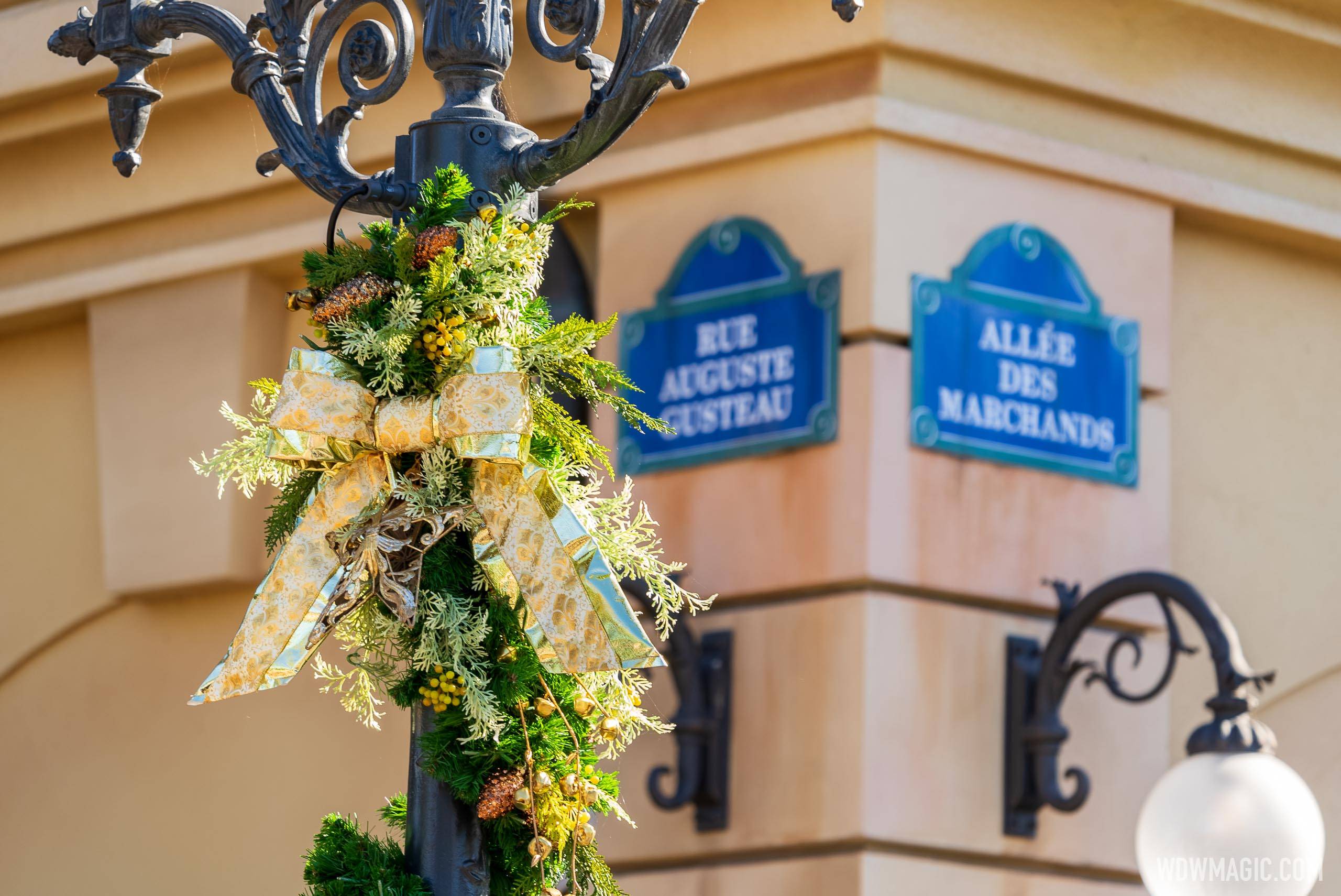 2021 Holiday decor at Remy's Ratatouille Adventure