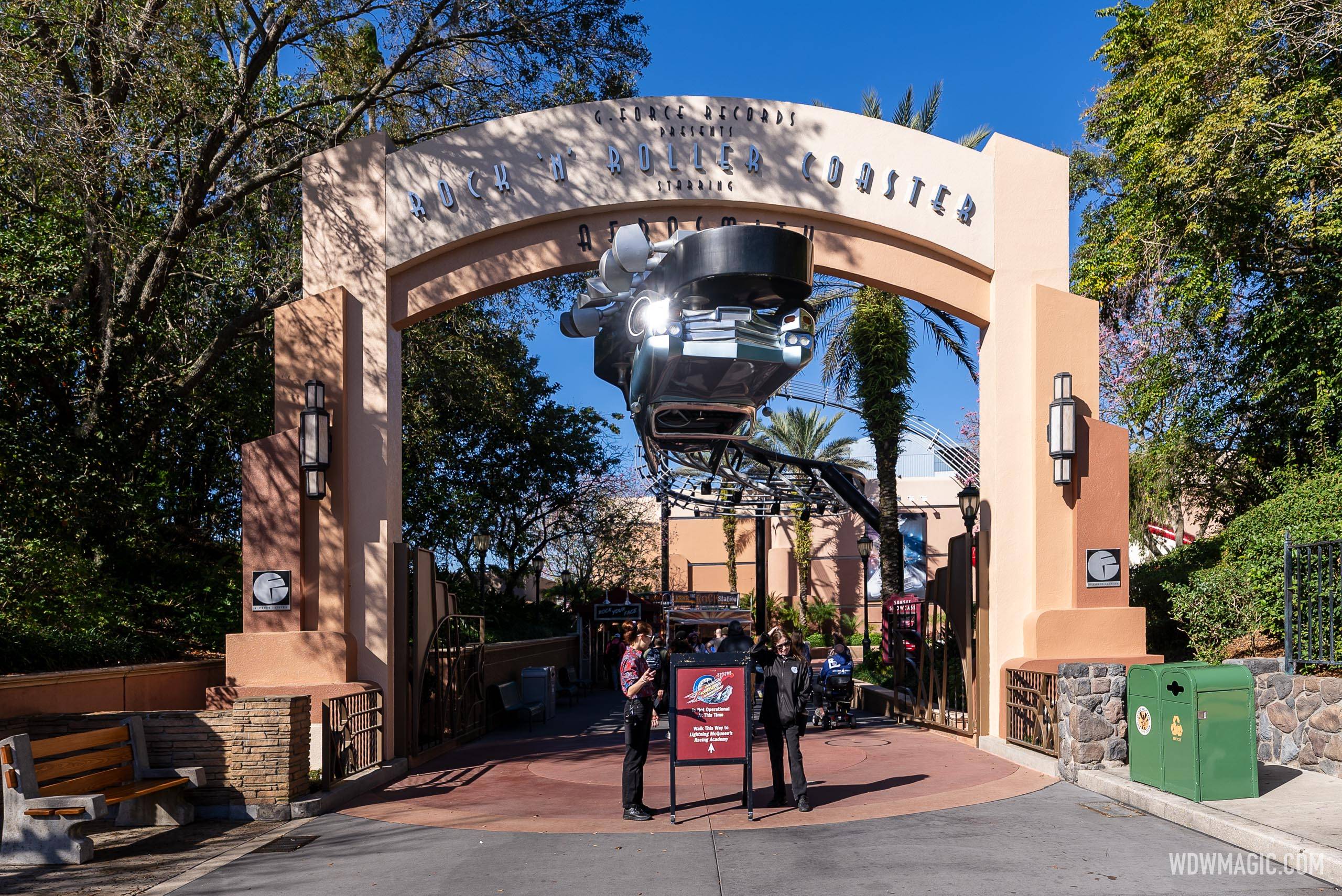 Rock' 'n Roller Coaster closed to begin its refurbishment on January 6, 2024