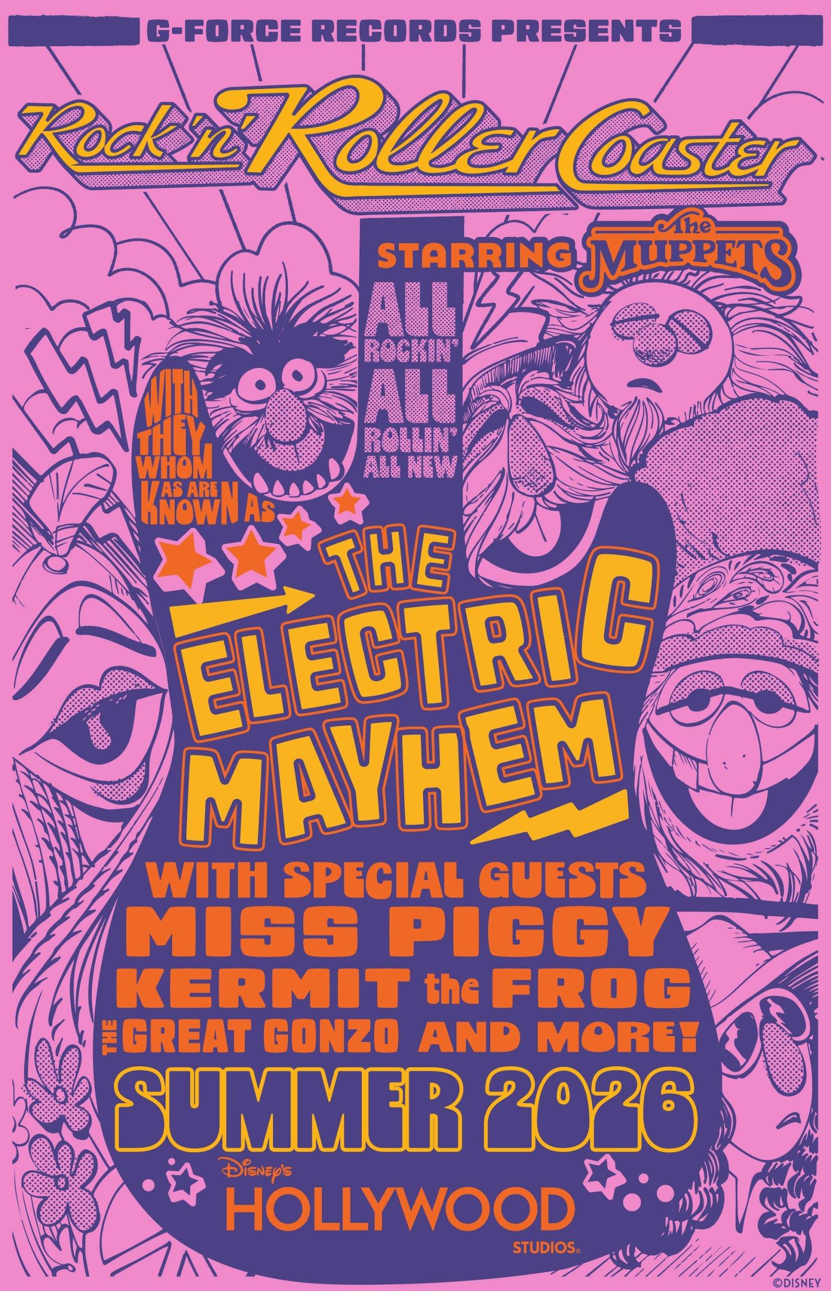 Muppets will be taking over Rock 'n' Roller Coaster