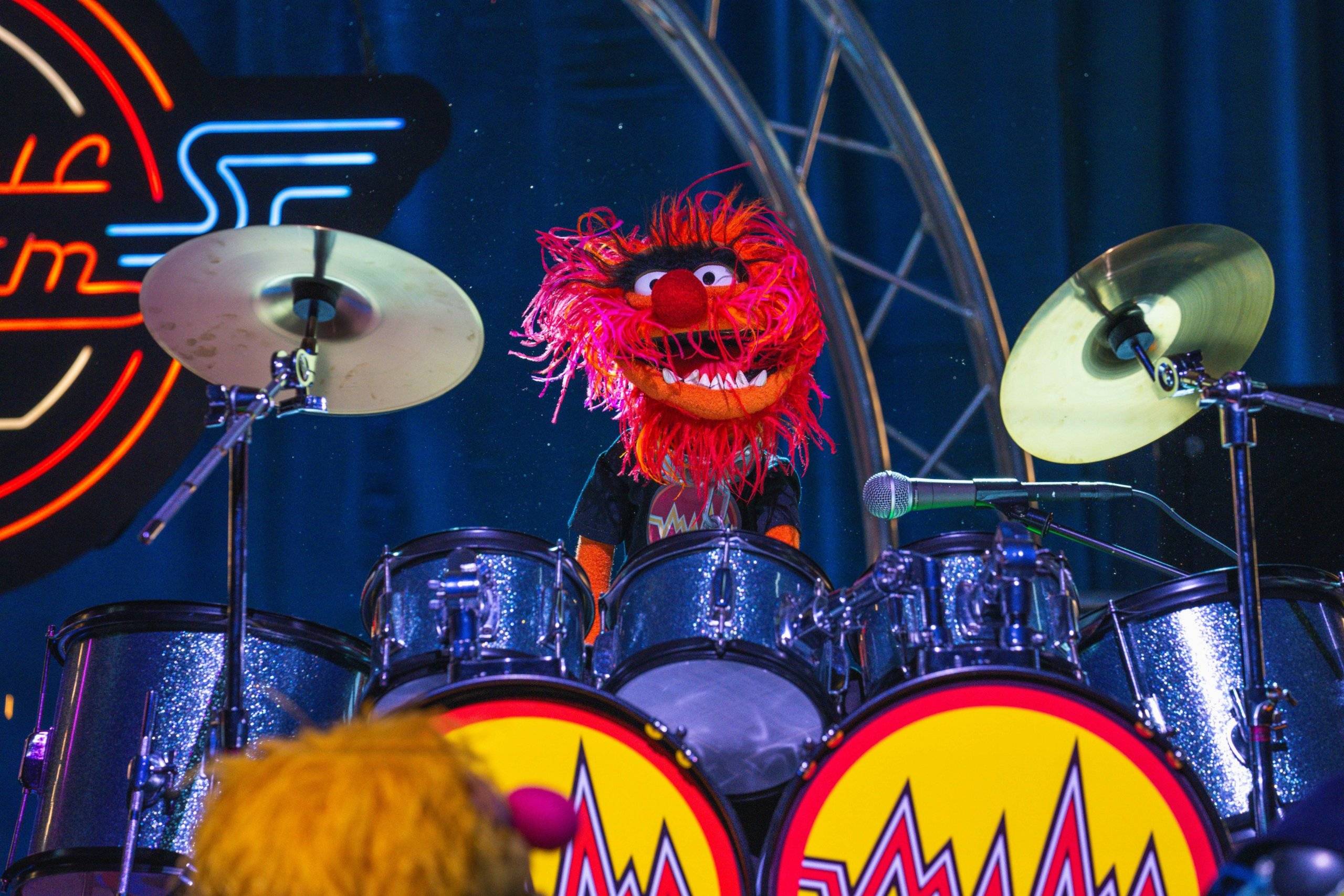 Electric Mayhem Performing 'Can You Picture That?' at Rock 'n' Roller Coaster