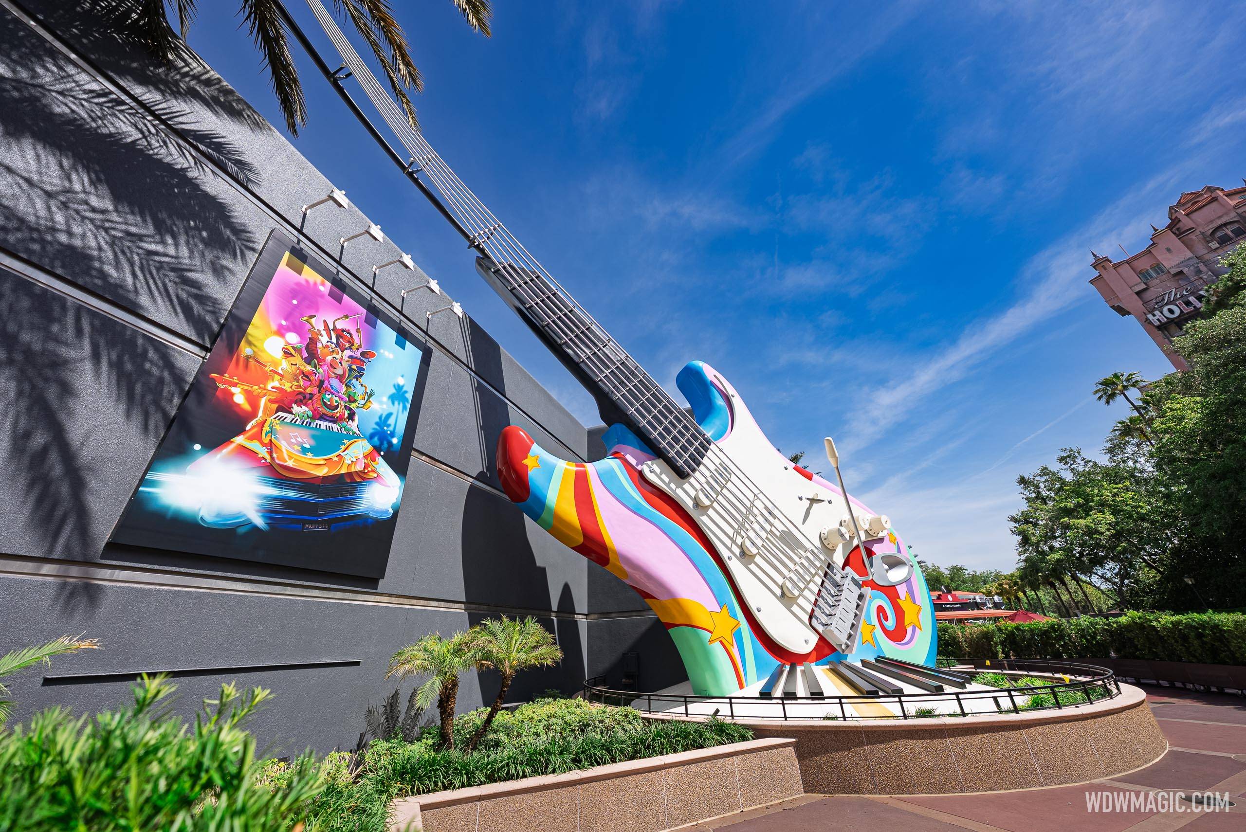 Muppets Poster and Stratocaster at Rock 'n' Roller Coaster
