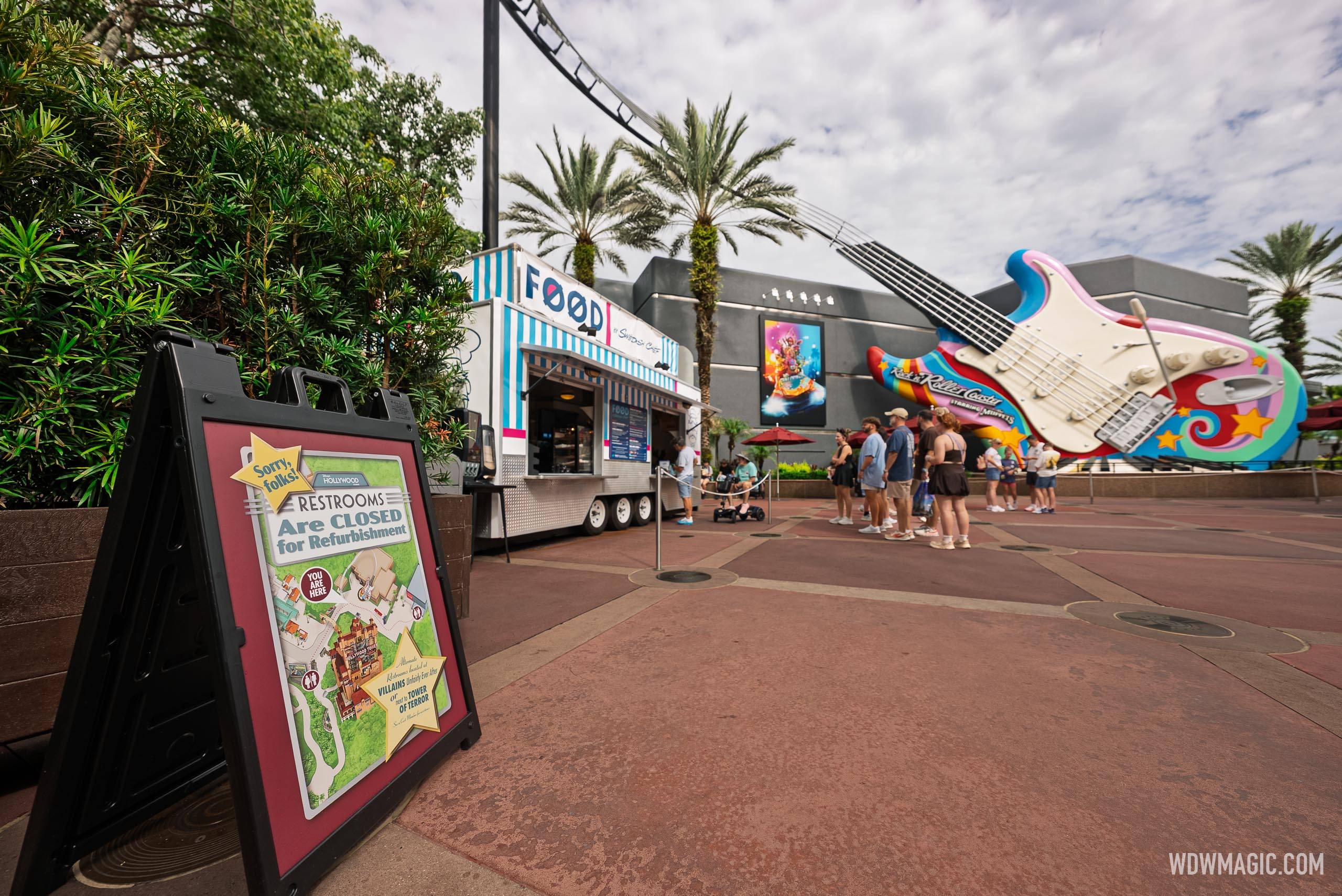 Rock 'n' Roller Coaster Courtyard Restrooms Closed for Refurbishment