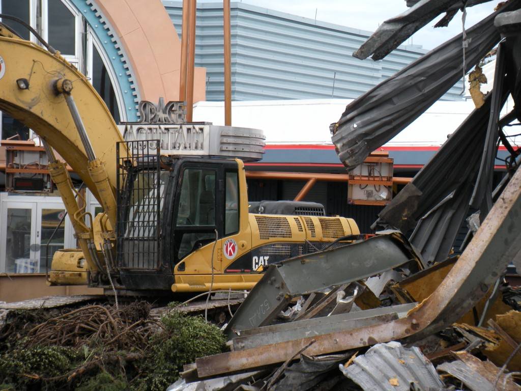 Tomorrowland Skyway station now partially demolished (WARNING graphic photos)