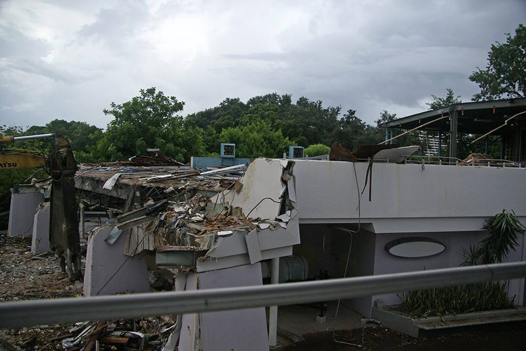 Tomorrowland Skyway station demolition photo update