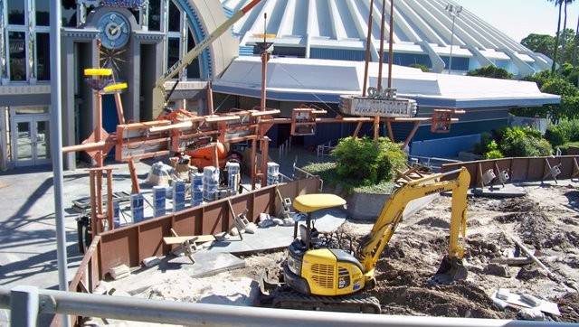 Former Tomorrowland Skyway Station rebuilding
