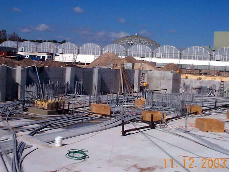 Soarin construction and ground preparation