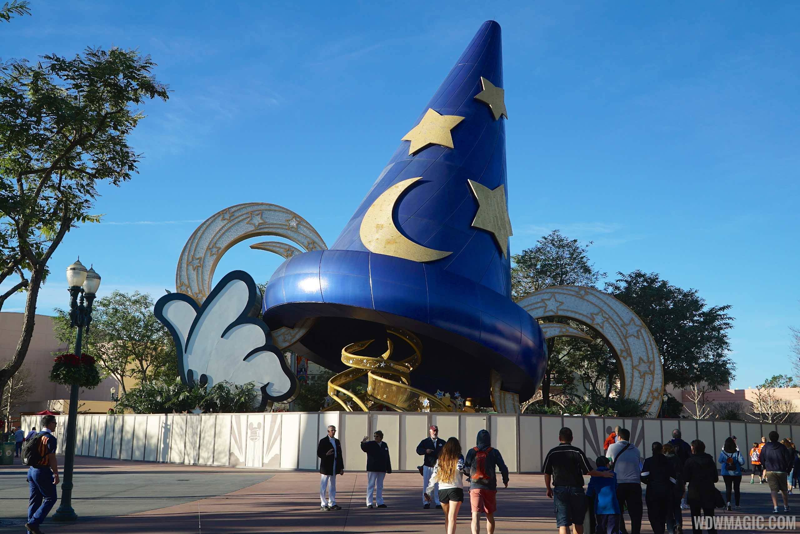 PHOTOS - Sorcerer Mickey Hat icon walled-off ready for removal